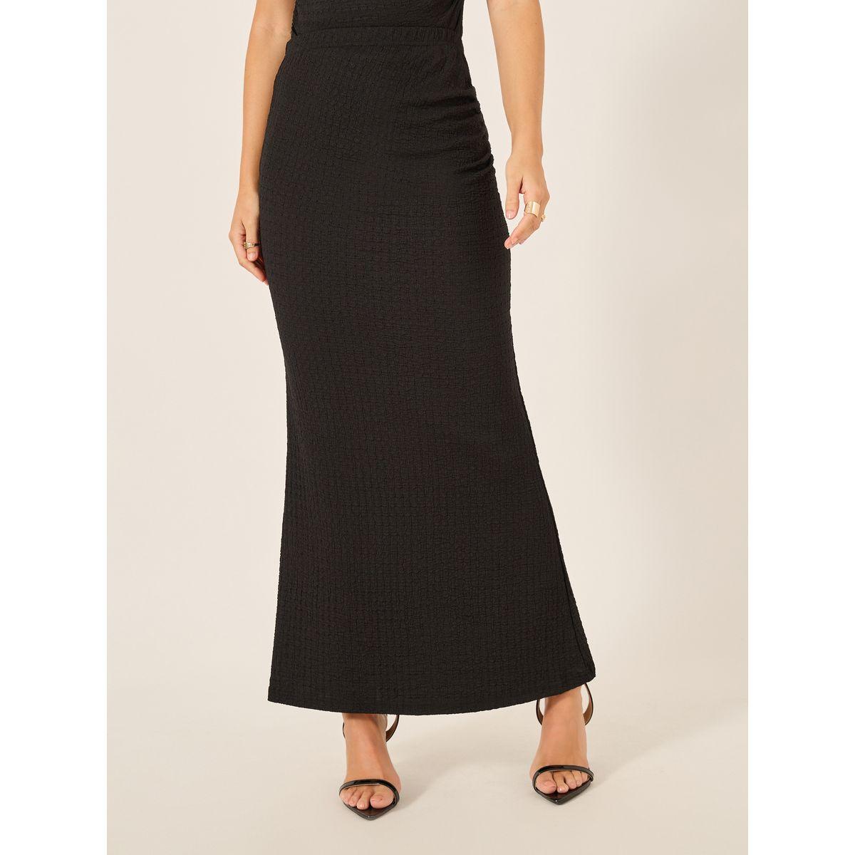 طقم منسق من تنورة وبلوزة بلا أكمام بياقة عالية-women-clothing-coordsets-image-4