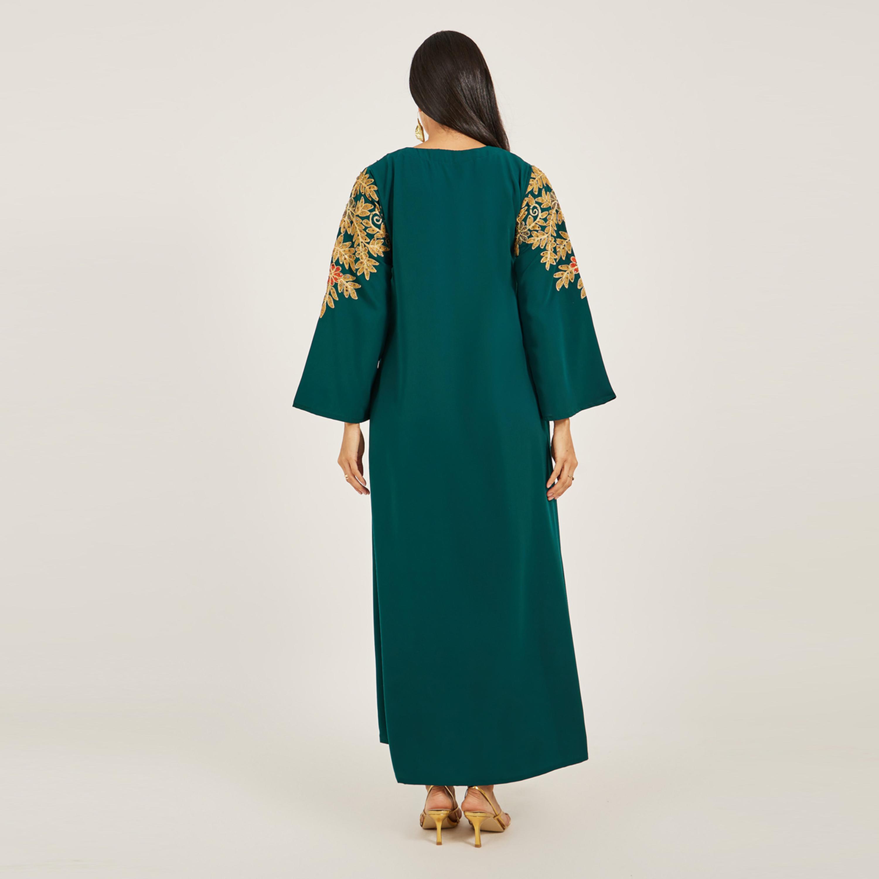 ماكسيم كرييشن × ستايلي - جلابية متعددة الألوان مطرزة للسهرات والحفلات-women-arabicclothing-jalabiyas-image-5