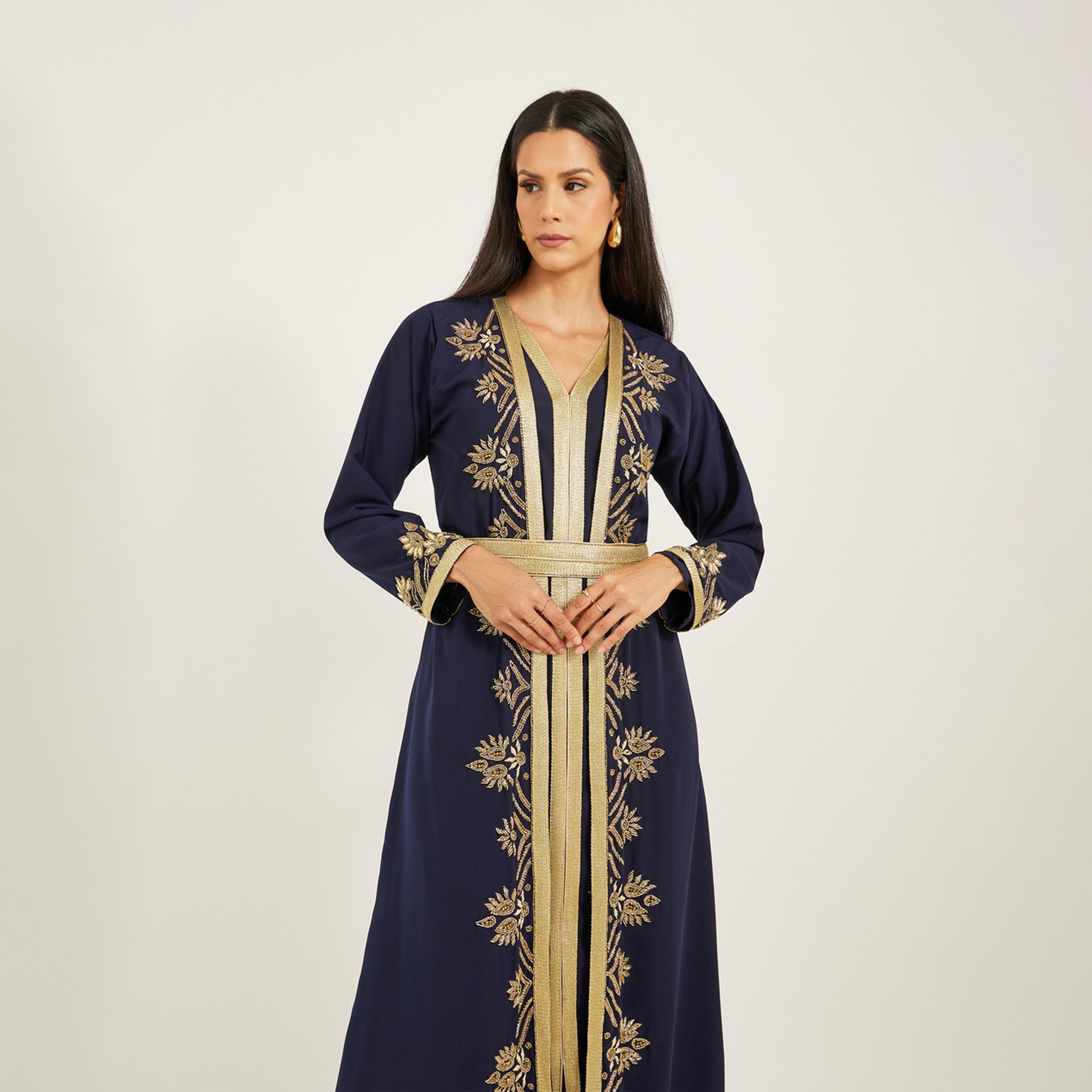 Maxim Creation X Styli Royal Jalabiya with designer hand embroidery-women-arabicclothing-jalabiyas-image-3