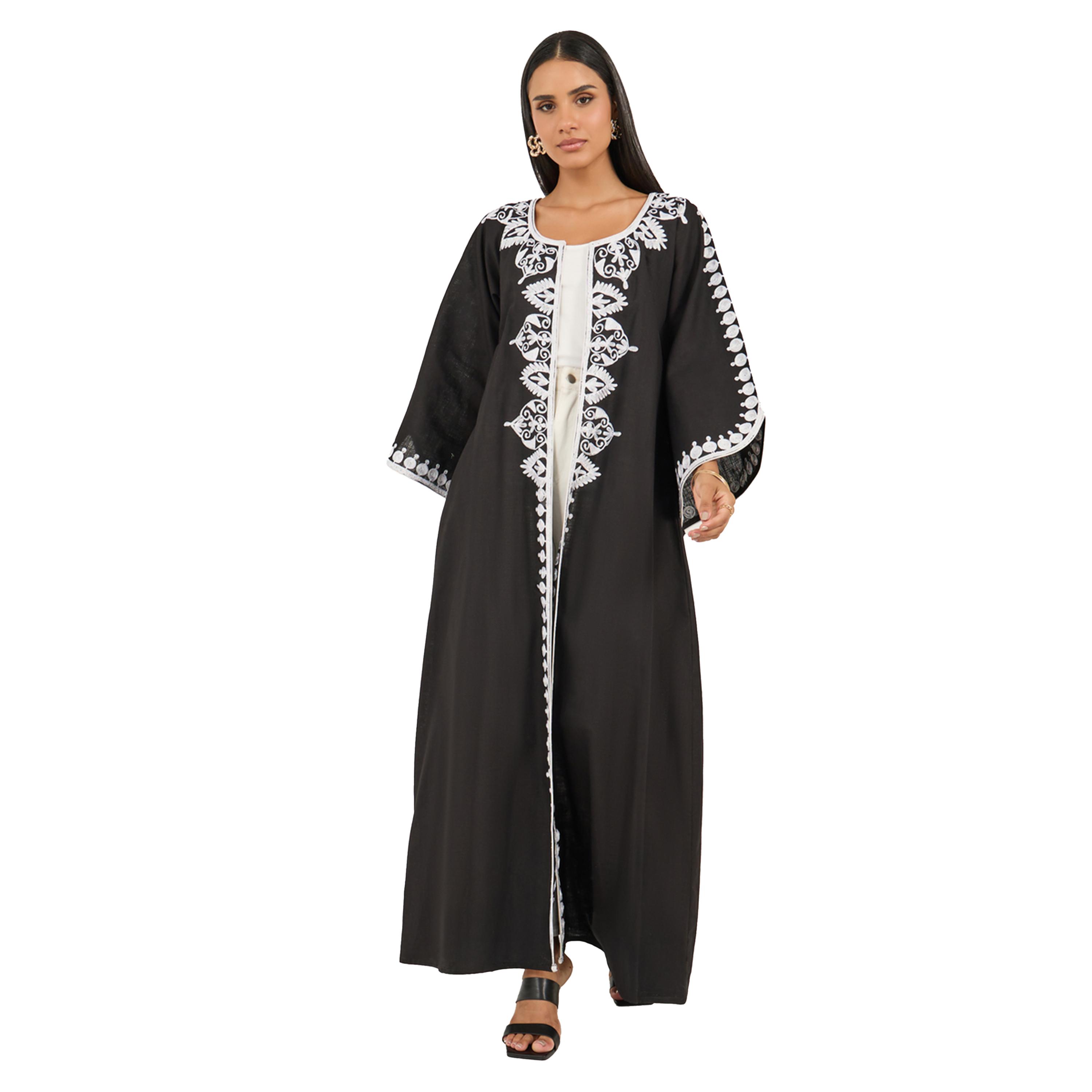 ماكسيم كرييشنز × ستايلي - جلابية مطرزة بأكمام جرس وقصّة A-women-arabicclothing-jalabiyas-image-2