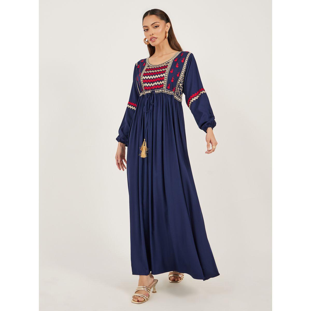 جلابية طويلة بتفاصيل مُطرّزة-women-arabicclothing-jalabiyas-image-2