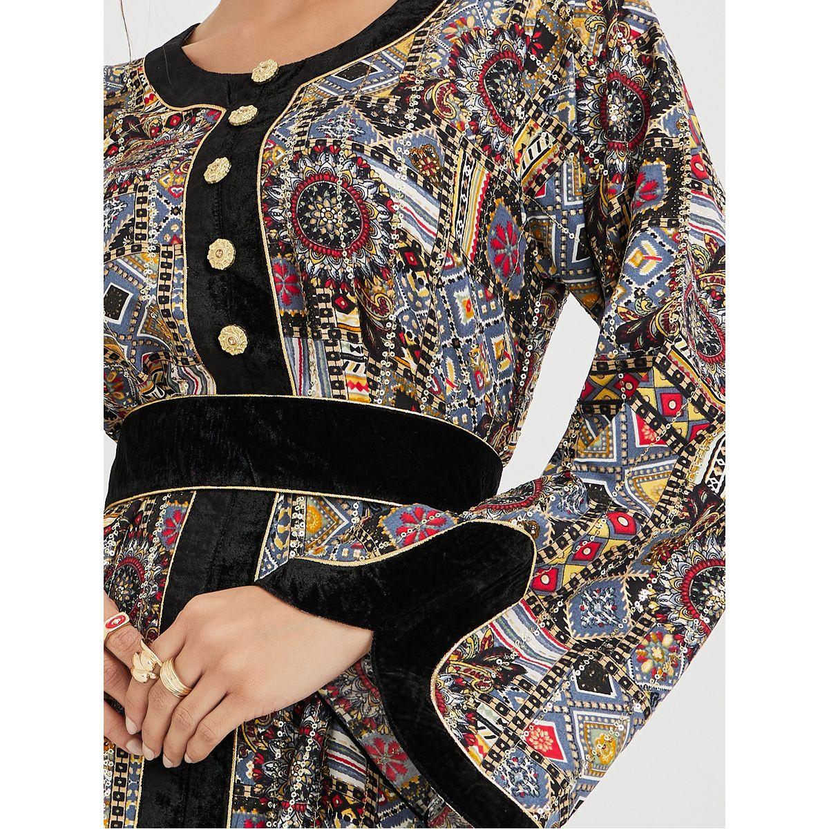 جلابية بطبعة مُجردة وأربطة-women-arabicclothing-jalabiyas-image-3