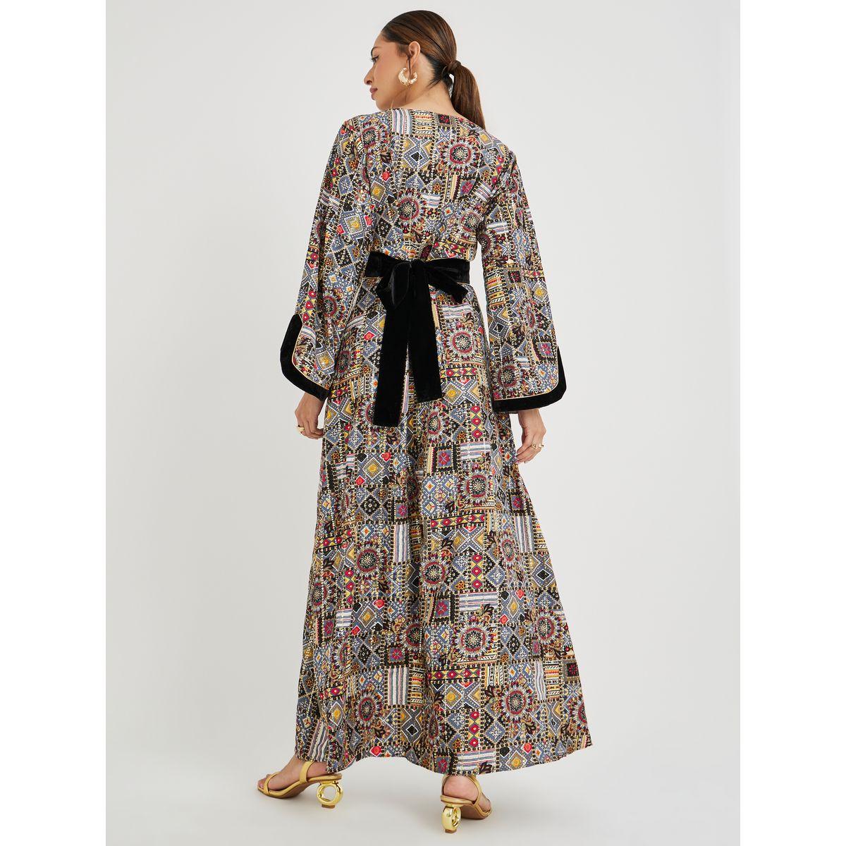 جلابية بطبعة مُجردة وأربطة-women-arabicclothing-jalabiyas-image-4