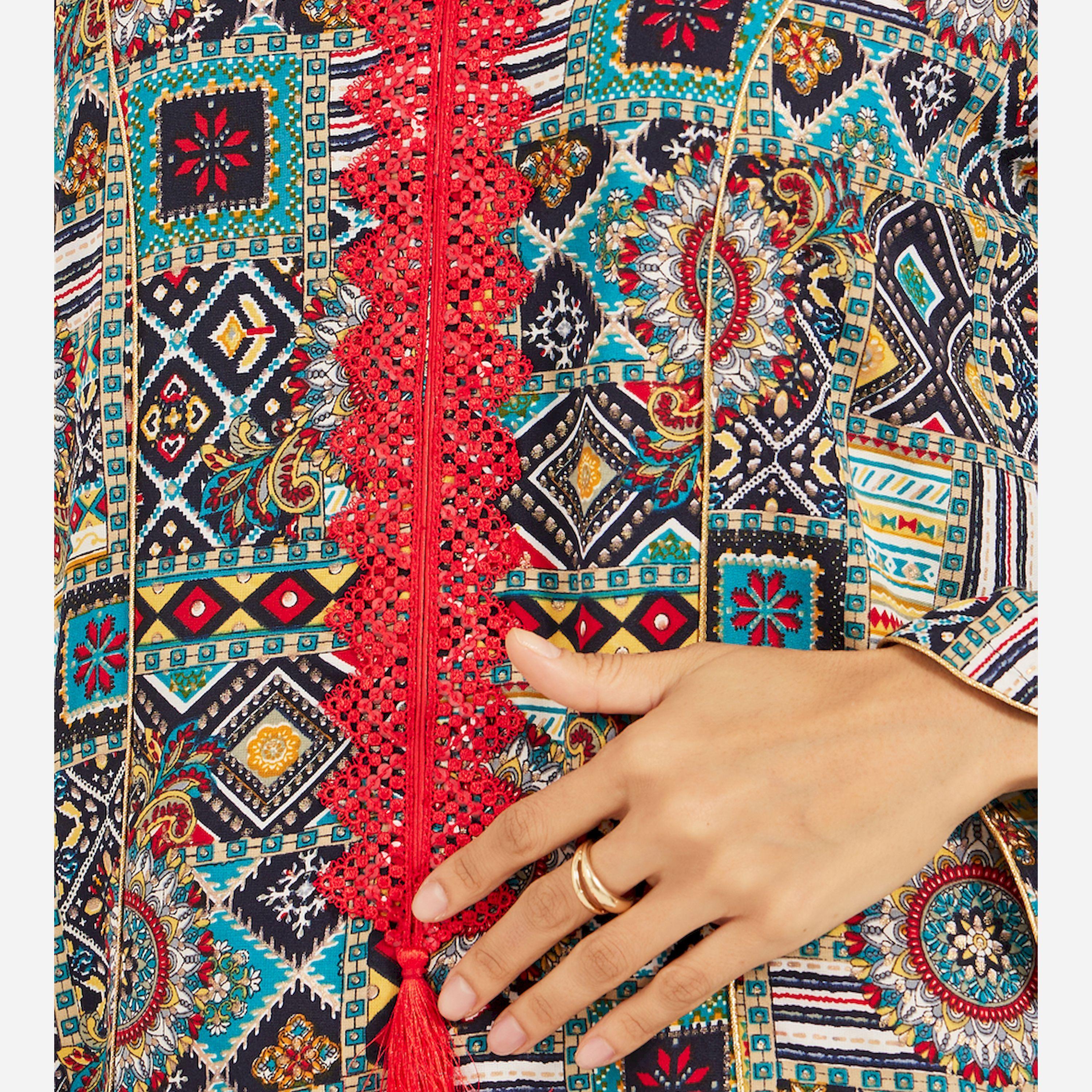 Maxim Creation X Styli Haute Couture Abstract Print Jalabiya-women-arabicclothing-jalabiyas-image-4
