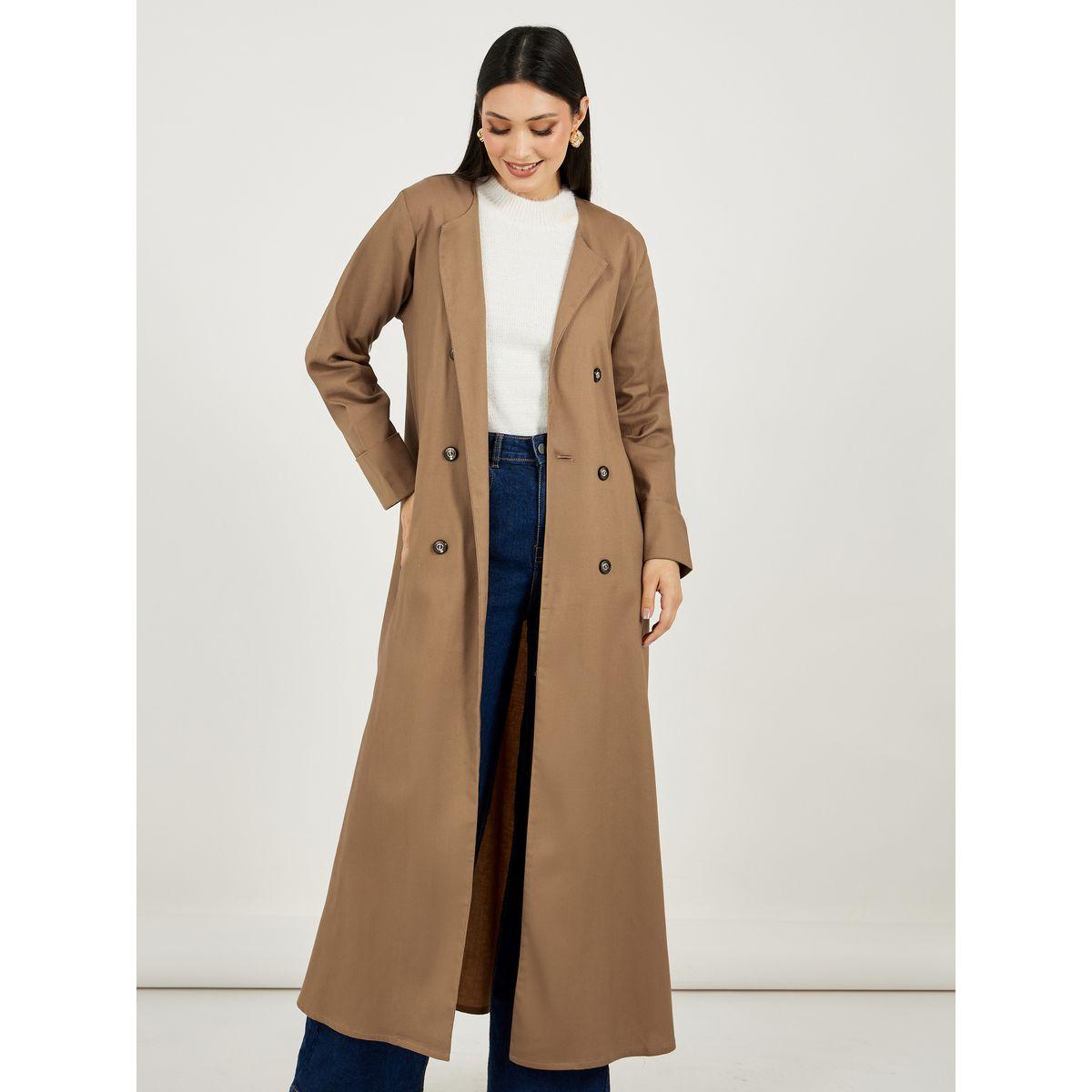 عباية بتفاصيل بارزة الملمس وأزرار-women-arabicclothing-abayas-image-2