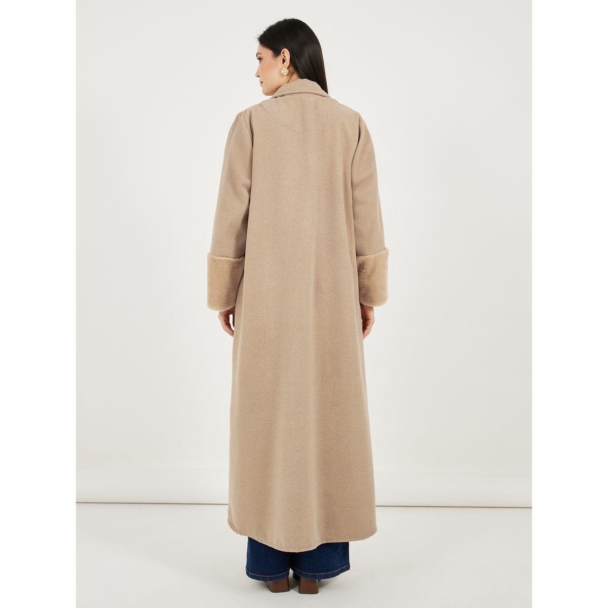 عباية طويلة بأساور مزينة بفرو صناعي-women-arabicclothing-abayas-image-6