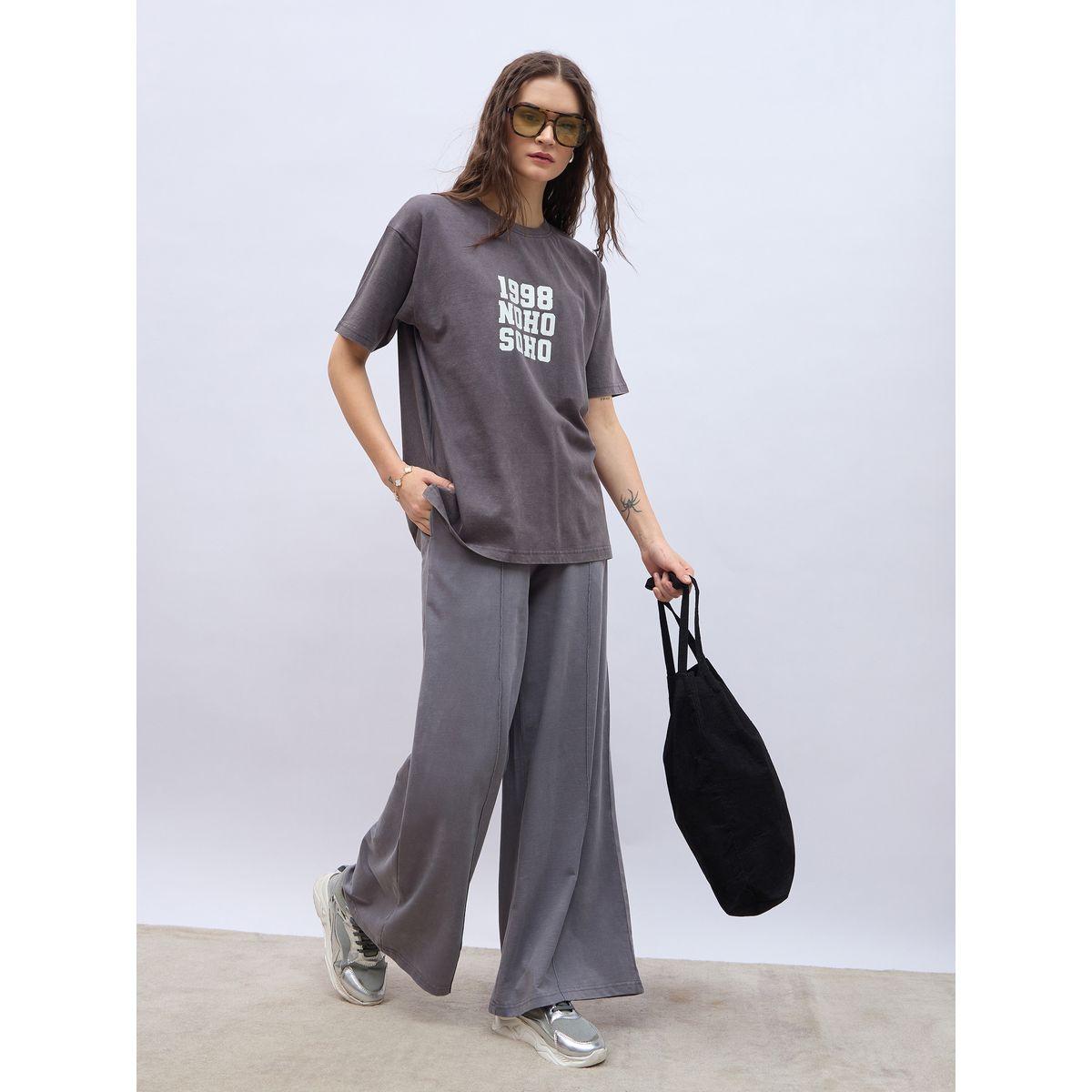 Styli Slogan Print Acid Washed Longline Oversized T-Shirt-women-clothing-tshirts-image-1