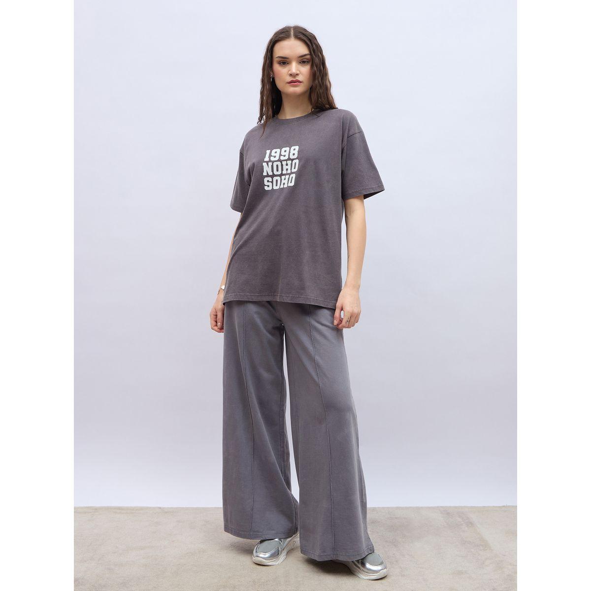 Styli Slogan Print Acid Washed Longline Oversized T-Shirt-women-clothing-tshirts-image-2