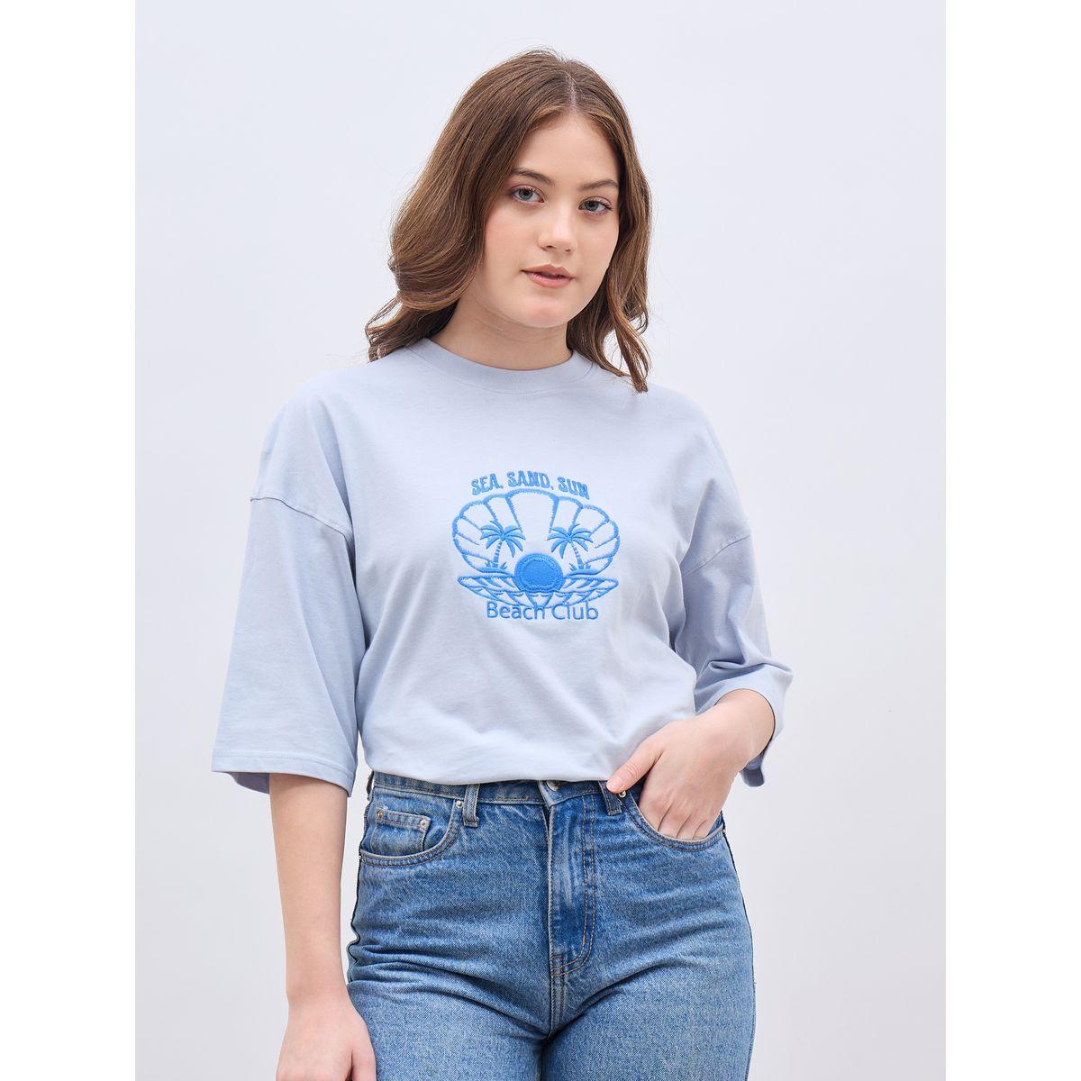 Styli Embroidered Dropped Shoulder Oversized T-Shirt-women-clothing-tshirts-image-2