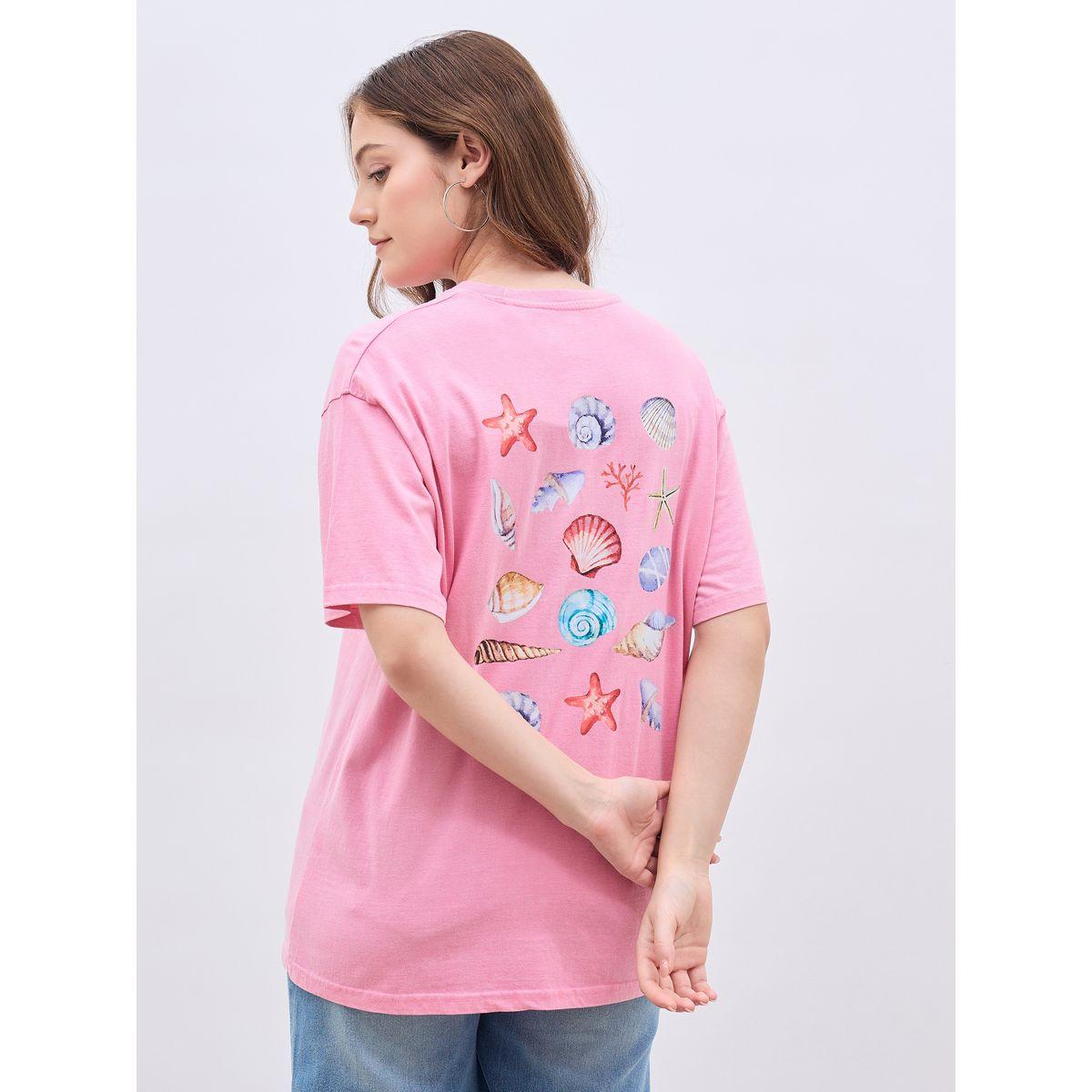 تيشيرت فضفاض مطبع بطبعة جرافيك-women-clothing-tshirts-image-5