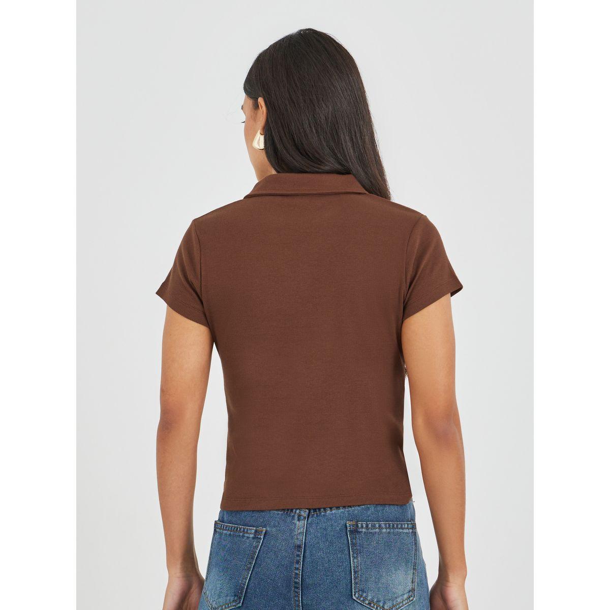 Styli Plain Short Sleeve Regular Fit Polo T-Shirt-women-clothing-tshirts-image-4