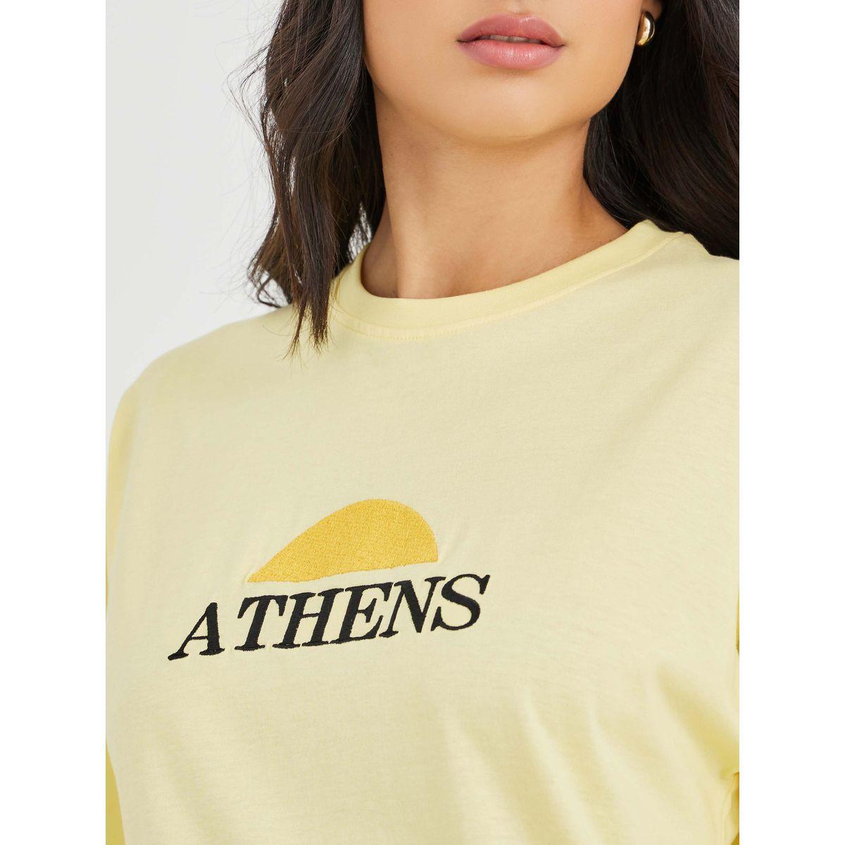 Styli Embroidered Slogan Short Sleeve Oversized T-Shirt-women-clothing-tshirts-image-4