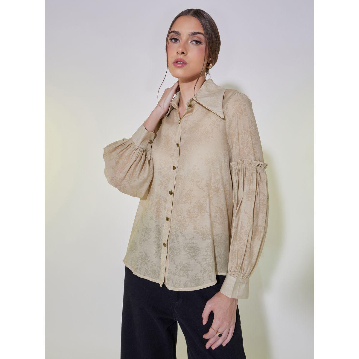 بلوزة بطبعة زهور وتفاصيل كشكش-women-clothing-shirtsandblouses-shirts-image-3
