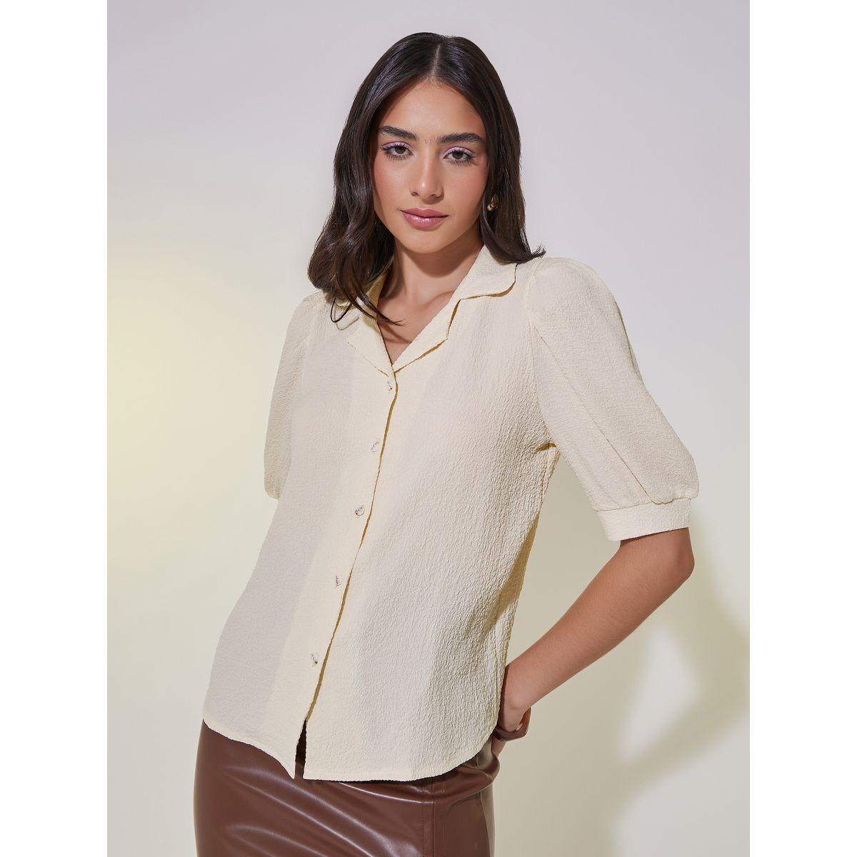 Take Two Textured Puff Sleeves Shirt-women-clothing-shirtsandblouses-shirts-image-3
