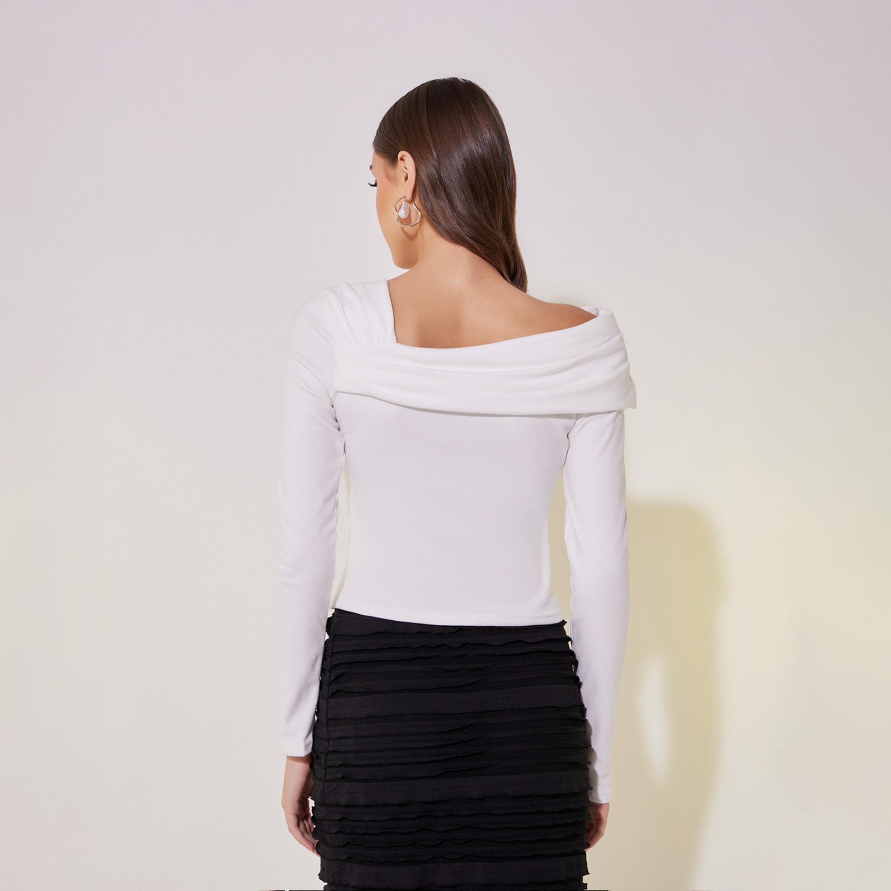 Take Two Draped Asymmetric Neck Crop Knit Top-women-clothing-tshirts-image-6