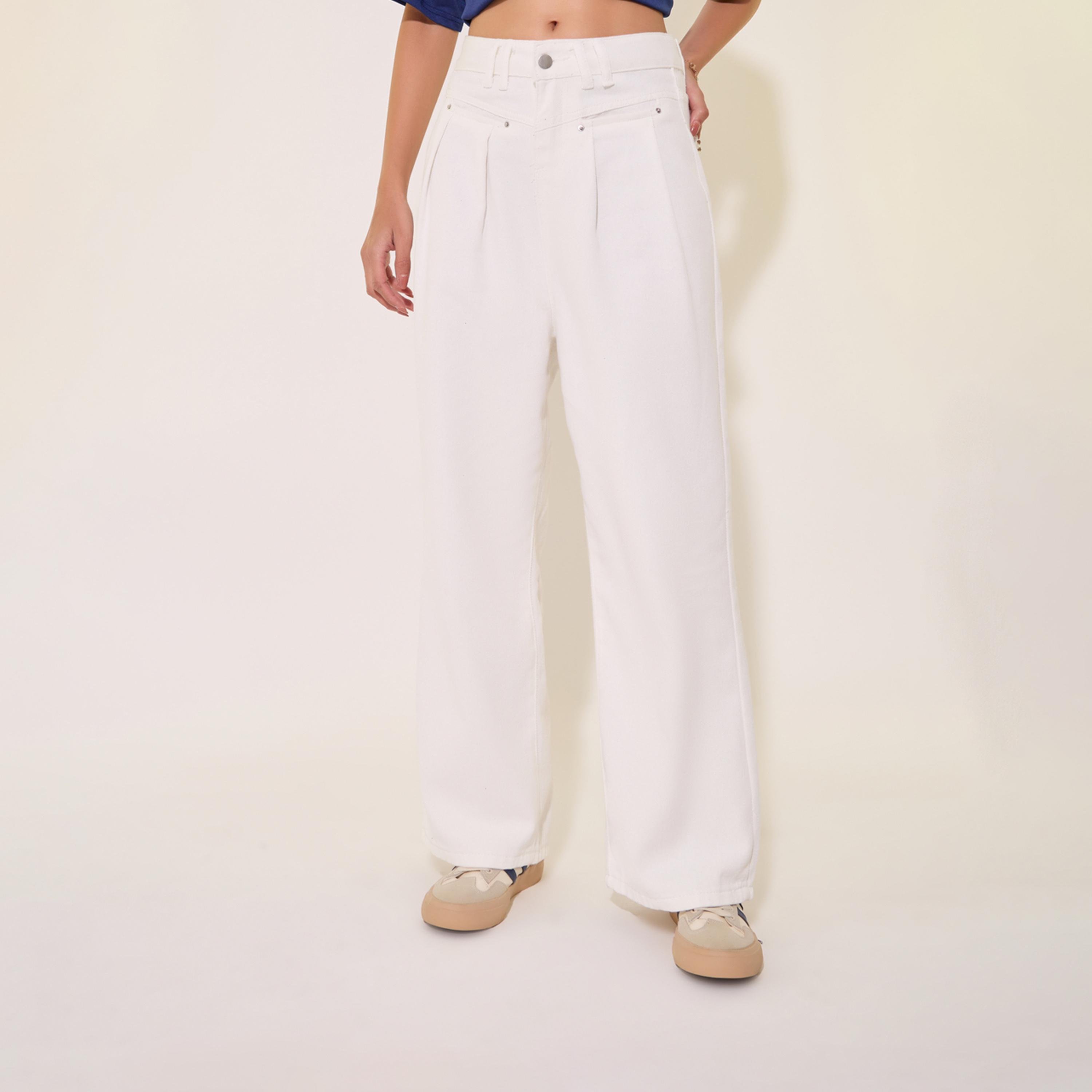 Take Two Solid Mid-Rise Straight Fit Jeans with Pockets-women-clothing-bottoms-jeans-image-2