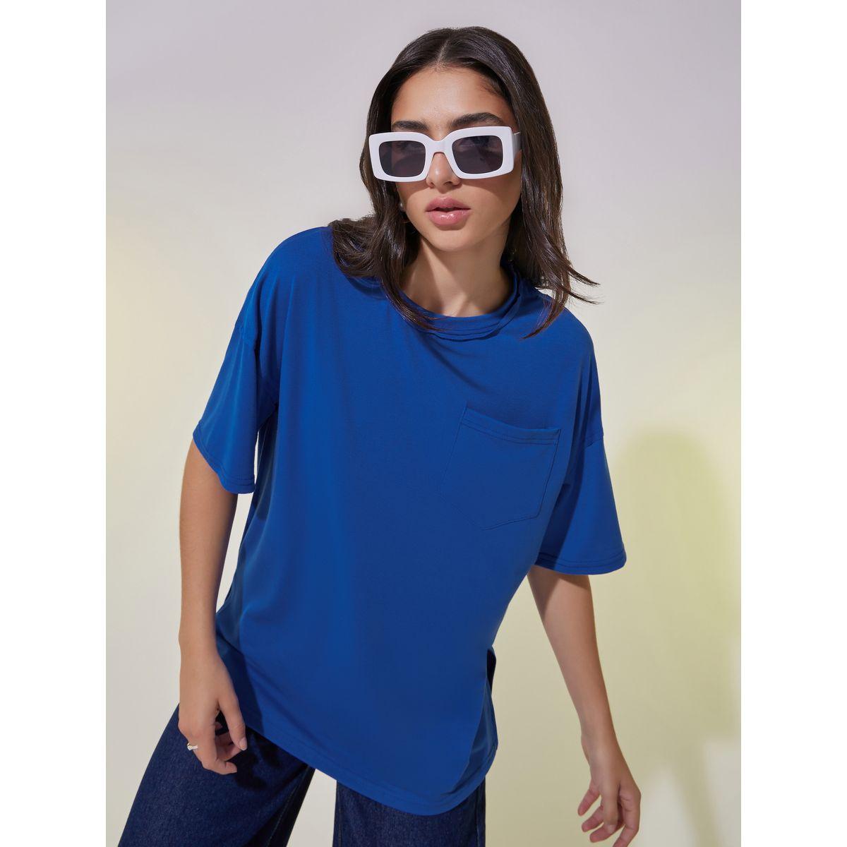 Solid Round Neck Short Sleeves T-Shirt-women-clothing-tshirts-image-1