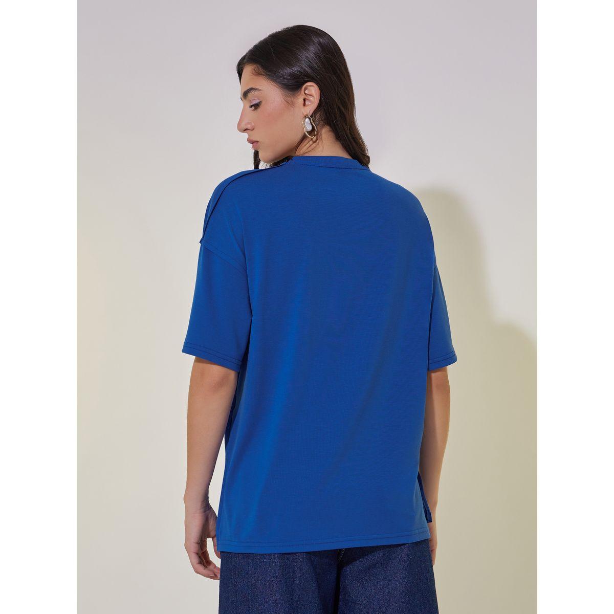 Solid Round Neck Short Sleeves T-Shirt-women-clothing-tshirts-image-5