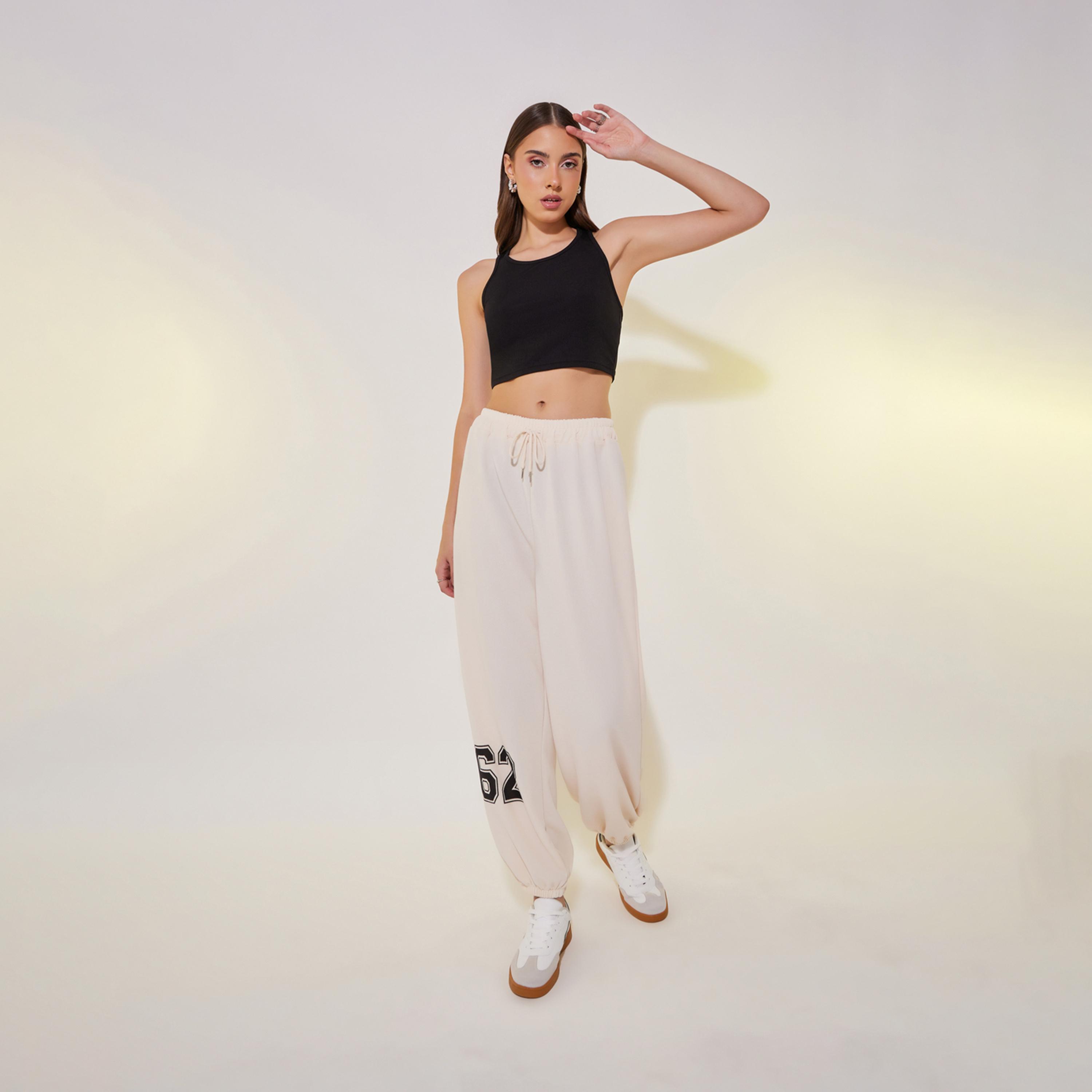 Take Two Graphic Print Cuffed Joggers with Drawstring-women-clothing-bottoms-joggers-image-2