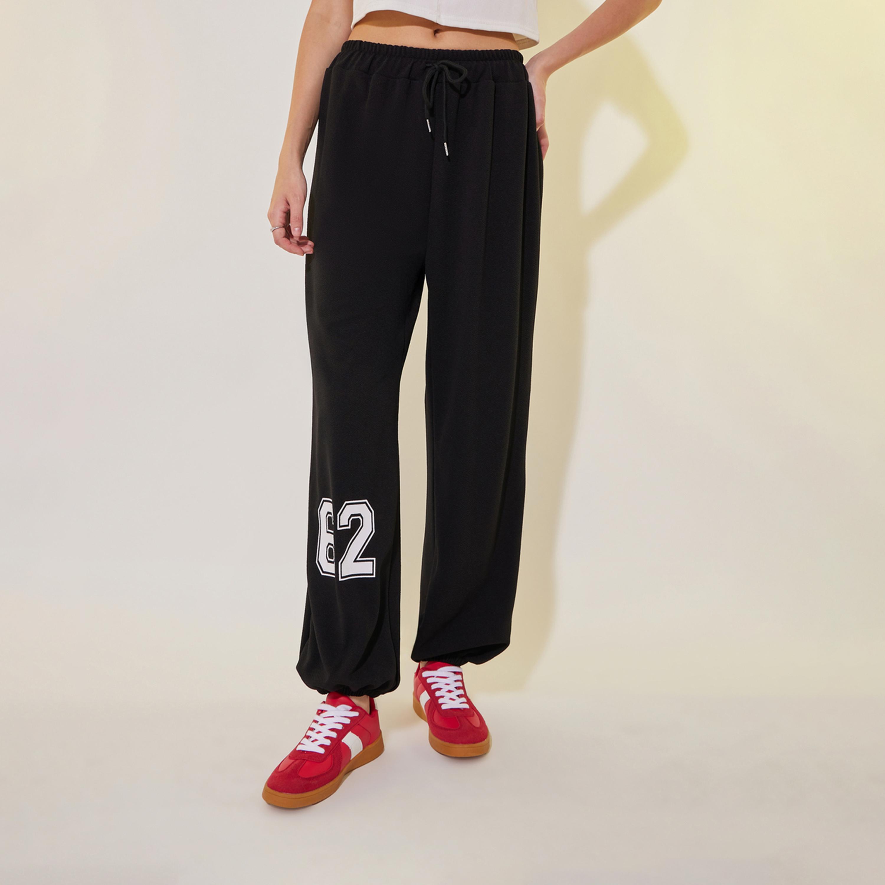 Take Two Graphic Print Cuffed Joggers with Drawstring-women-clothing-bottoms-joggers-image-2