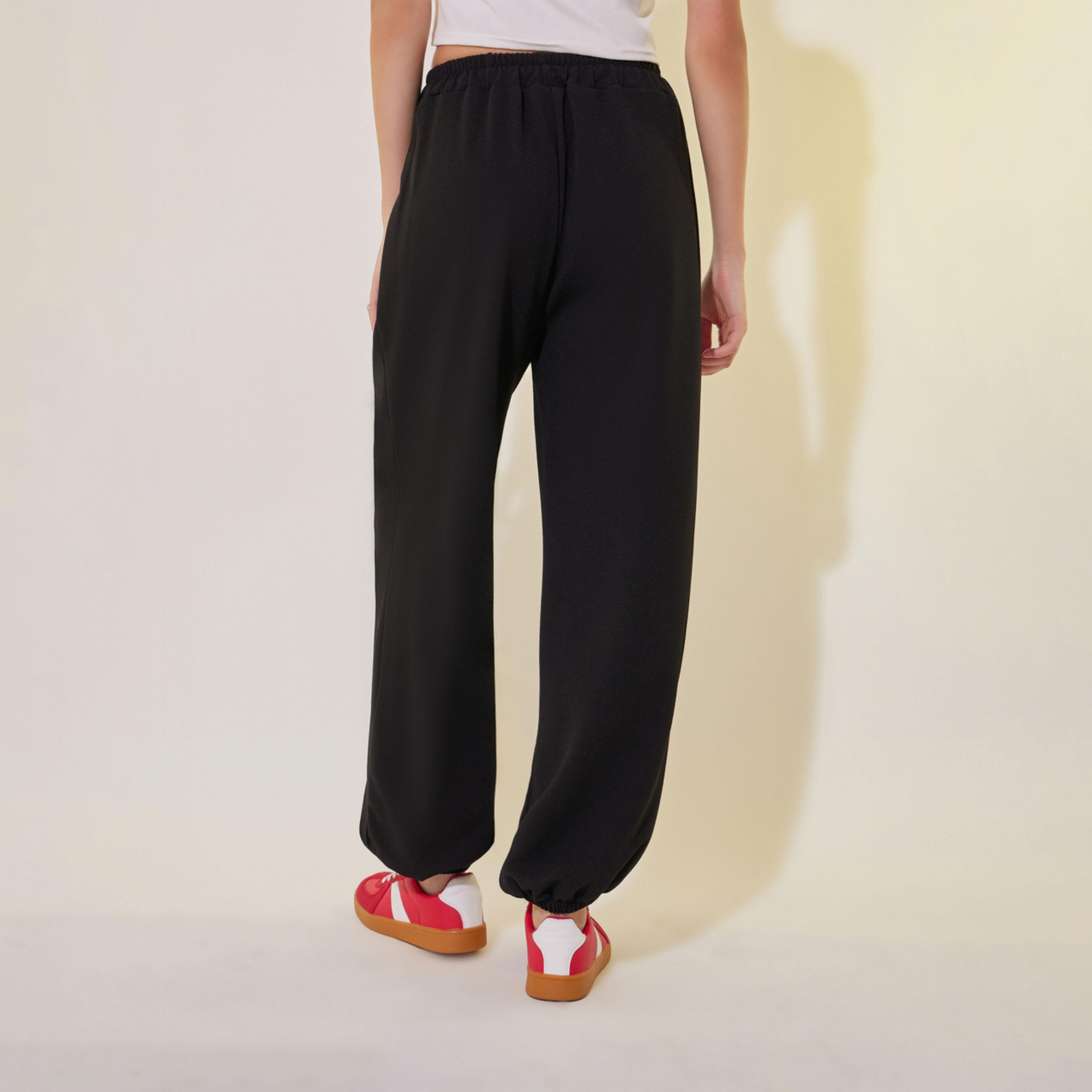 Take Two Graphic Print Cuffed Joggers with Drawstring-women-clothing-bottoms-joggers-image-5