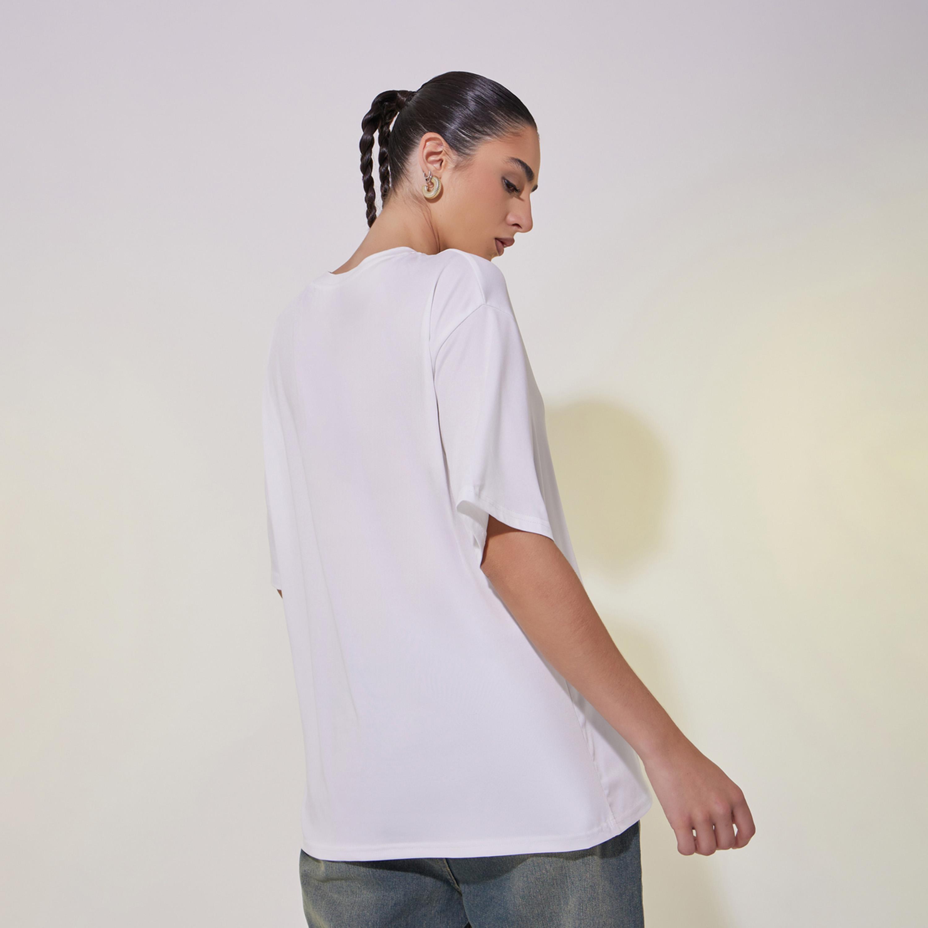 Take Two Graphic Print Oversized T-Shirt with Dropped Shoulder-women-clothing-tshirts-image-5