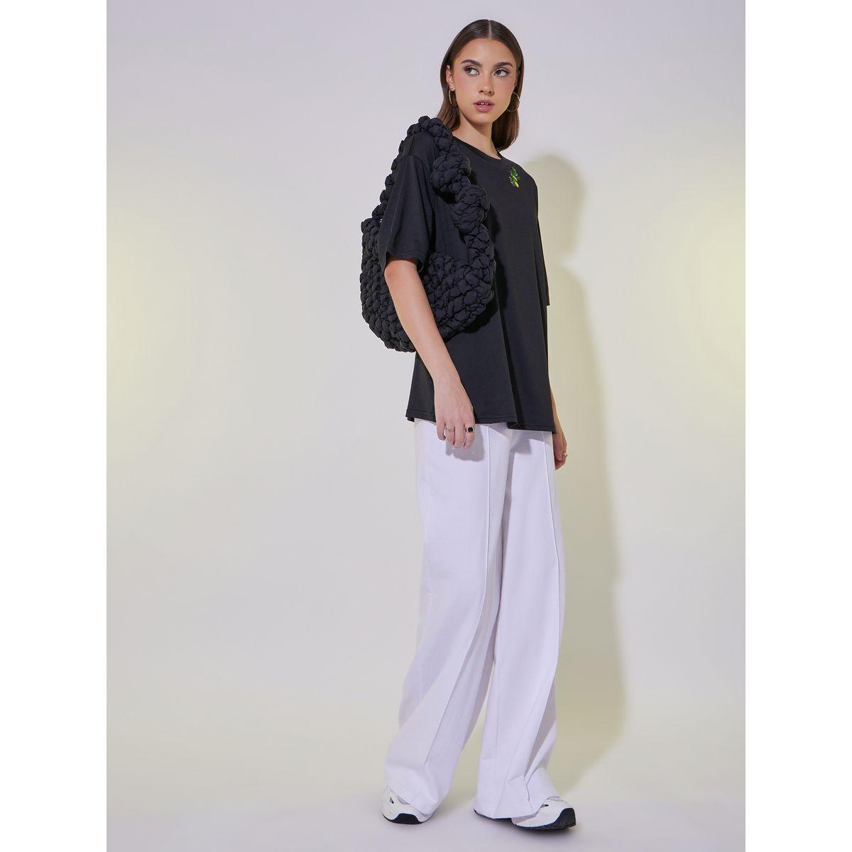 Embroidered Round Neck Oversized T-Shirt-women-clothing-tshirts-image-2
