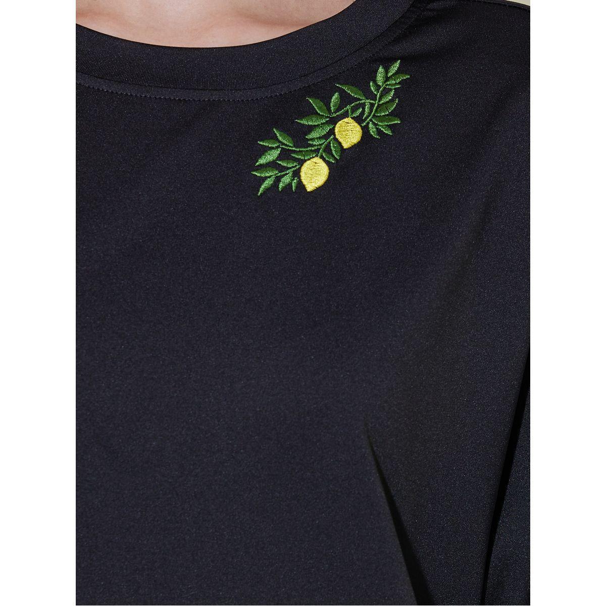 Embroidered Round Neck Oversized T-Shirt-women-clothing-tshirts-image-4