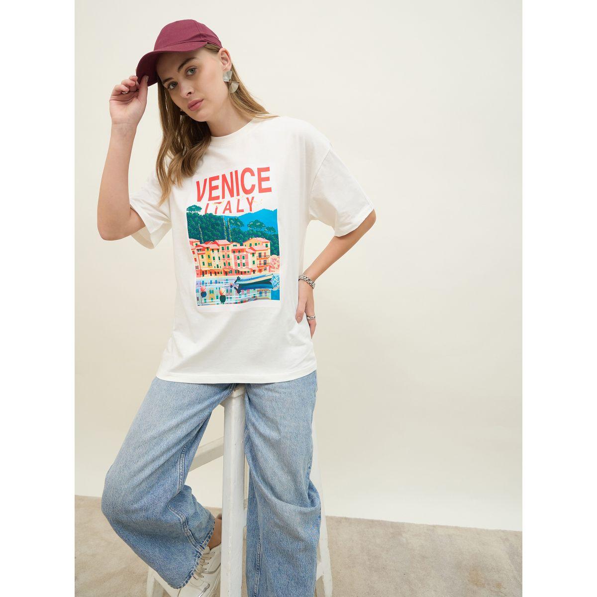 Styli Venice Italy Graphic Short Sleeve Oversized T-Shirt-women-clothing-tshirts-image-6