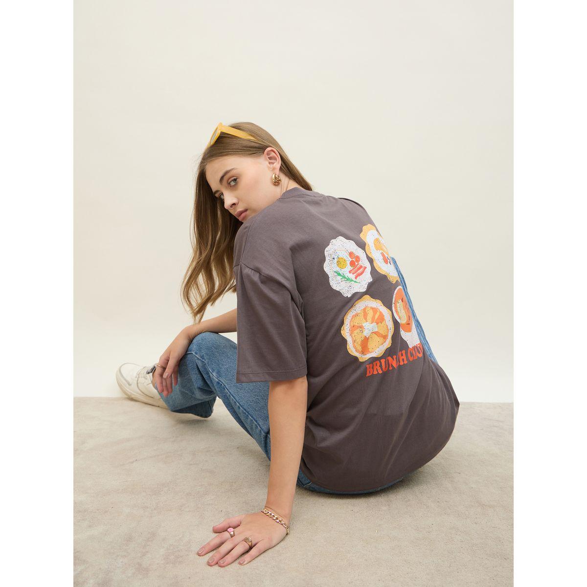 Styli Brunch Club Graphic Short Sleeve Oversized T-Shirt-women-clothing-tshirts-image-5