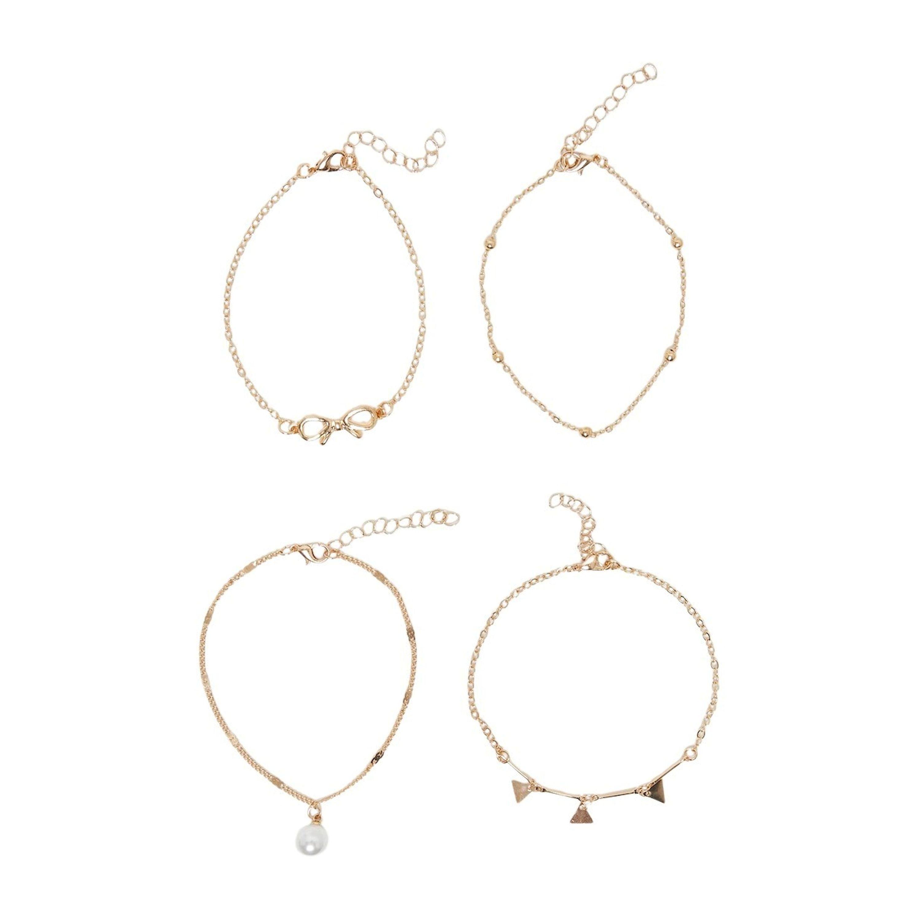Styli Set of 4 - Assorted Anklet with Lobster Claw-women-watchesandjewellery-jewellery-anklets-image-1