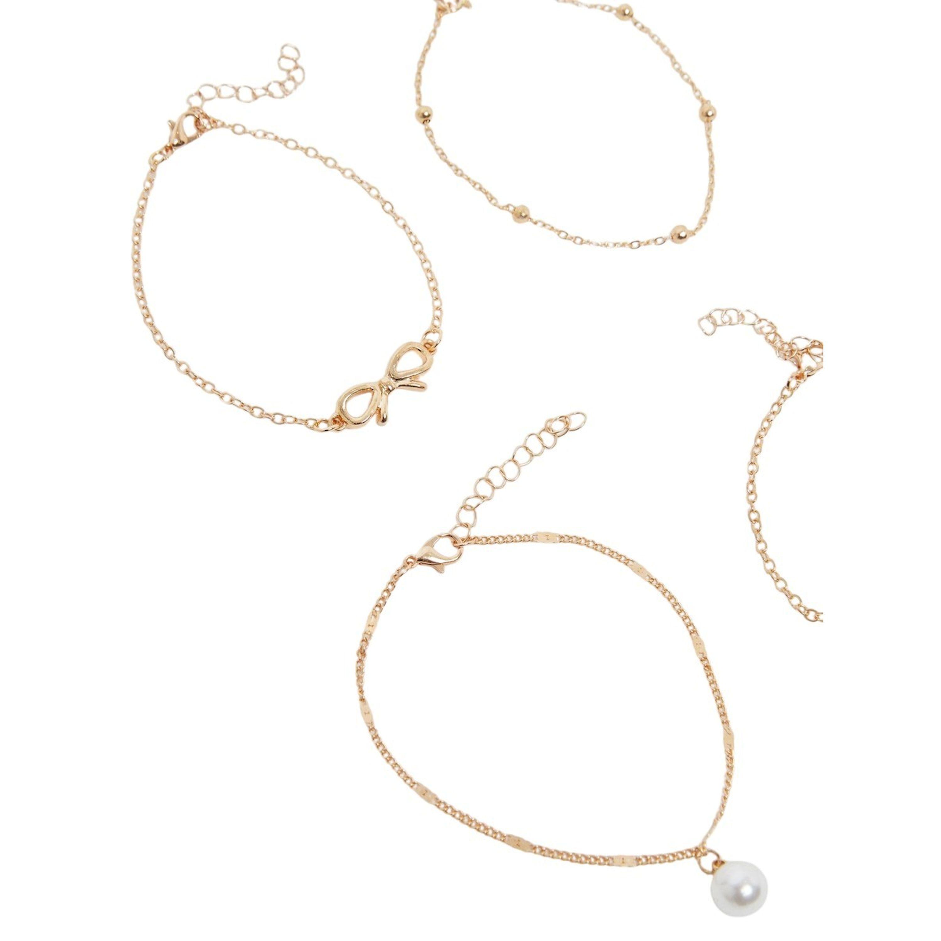 ستايلي -  مجموعة من 4 قطع خلخال متنوع مع مخلب جراد البحر-women-watchesandjewellery-jewellery-anklets-image-4