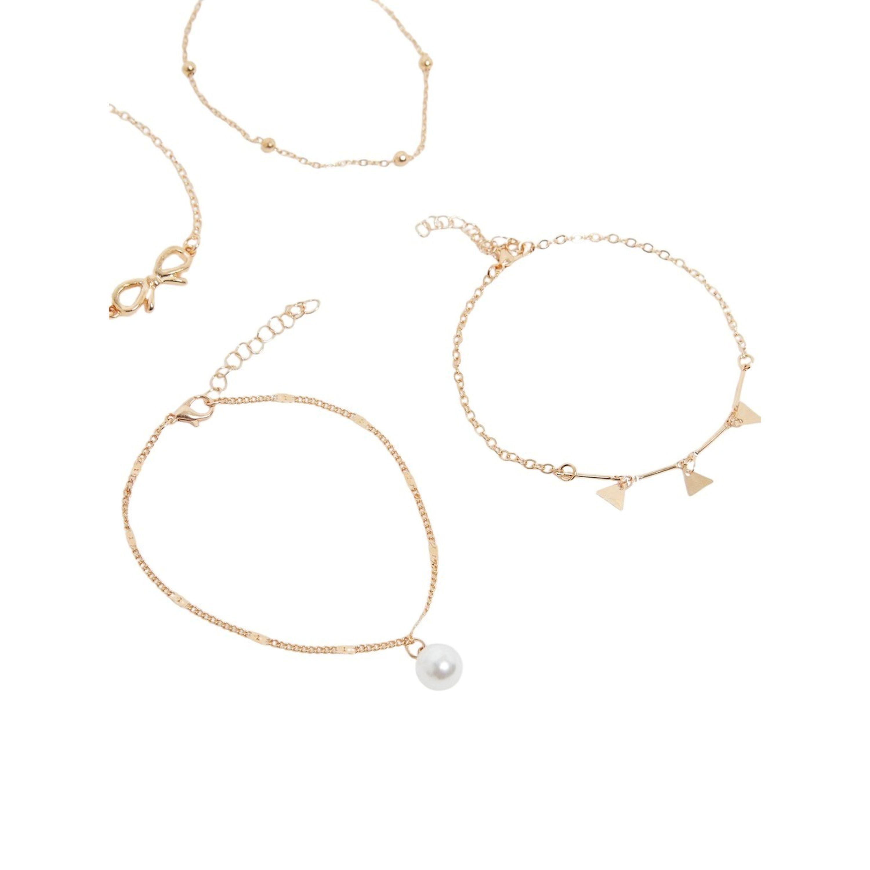 ستايلي -  مجموعة من 4 قطع خلخال متنوع مع مخلب جراد البحر-women-watchesandjewellery-jewellery-anklets-image-5