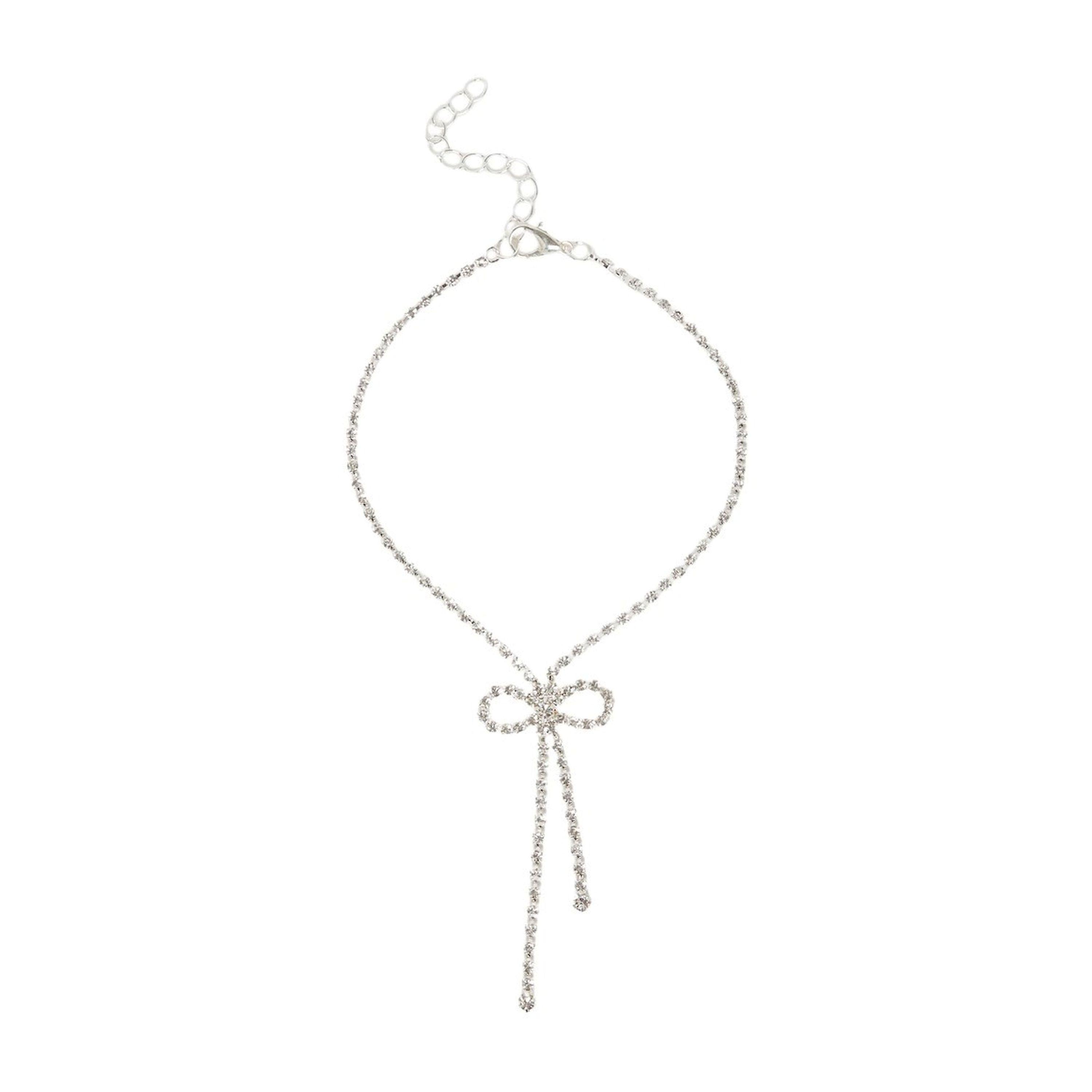 Styli Embellished Ribbon Drop Anklet-women-watchesandjewellery-jewellery-anklets-image-1