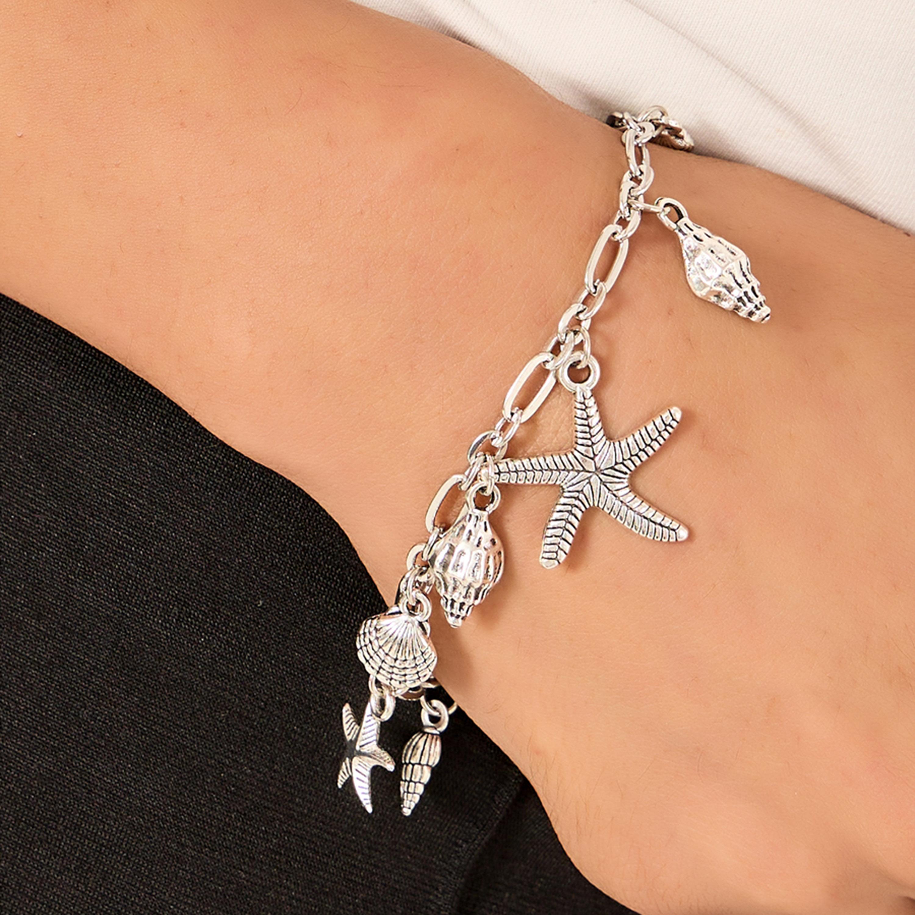 Styli Starfish Drop Anklet with Lobster Claw-women-watchesandjewellery-jewellery-anklets-image-2