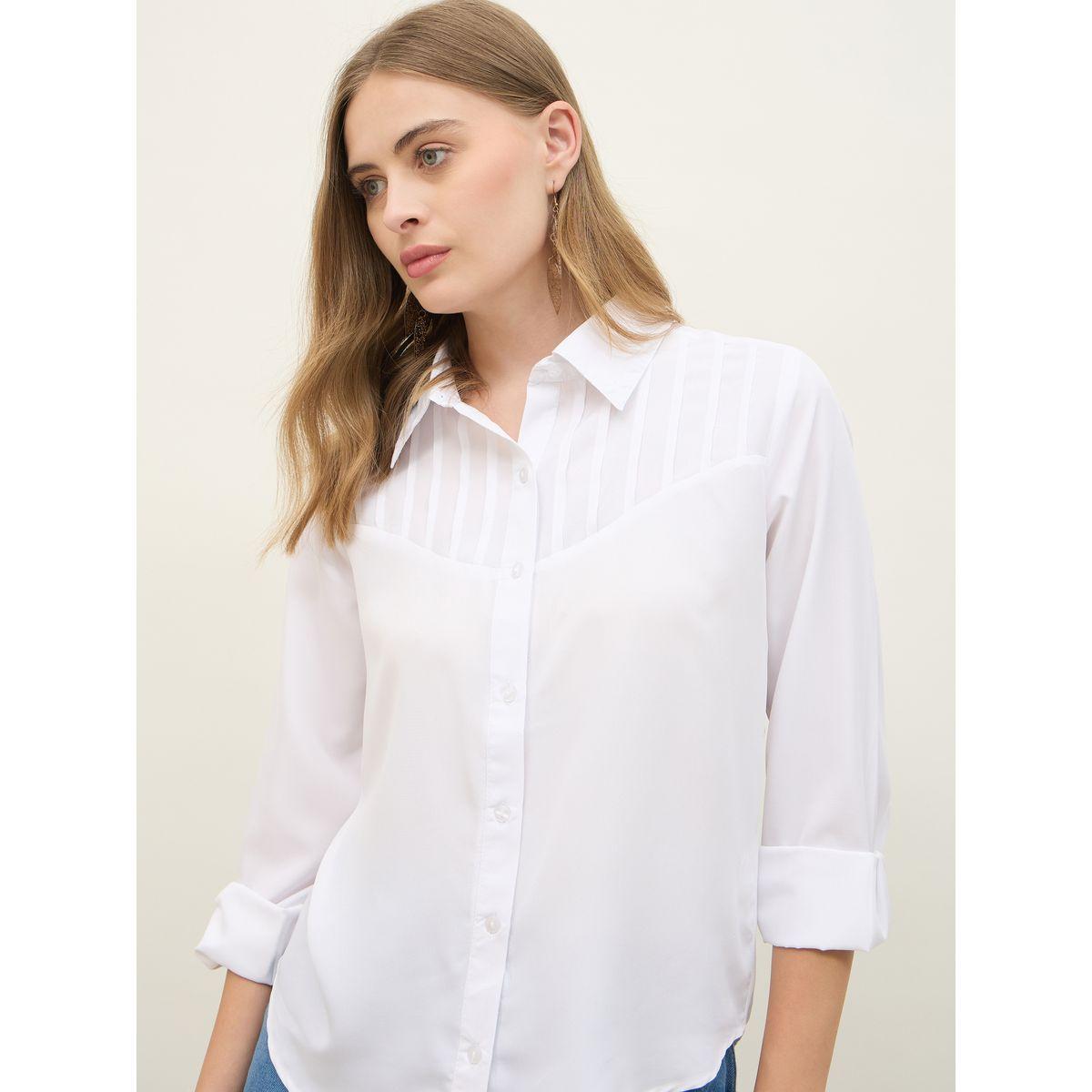 بلوزة بياقة سبريد وتفاصيل محزوزة-women-clothing-shirtsandblouses-shirts-image-4
