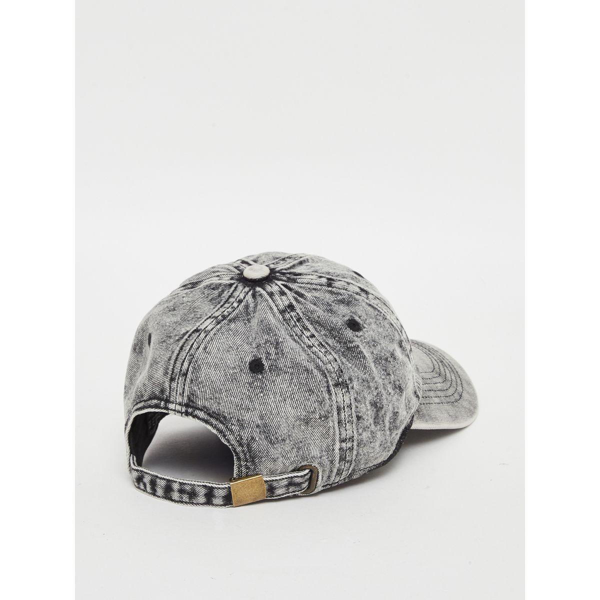 Styli Acid Wash Denim Baseball Cap-women-winterwear-capsandhats-image-2