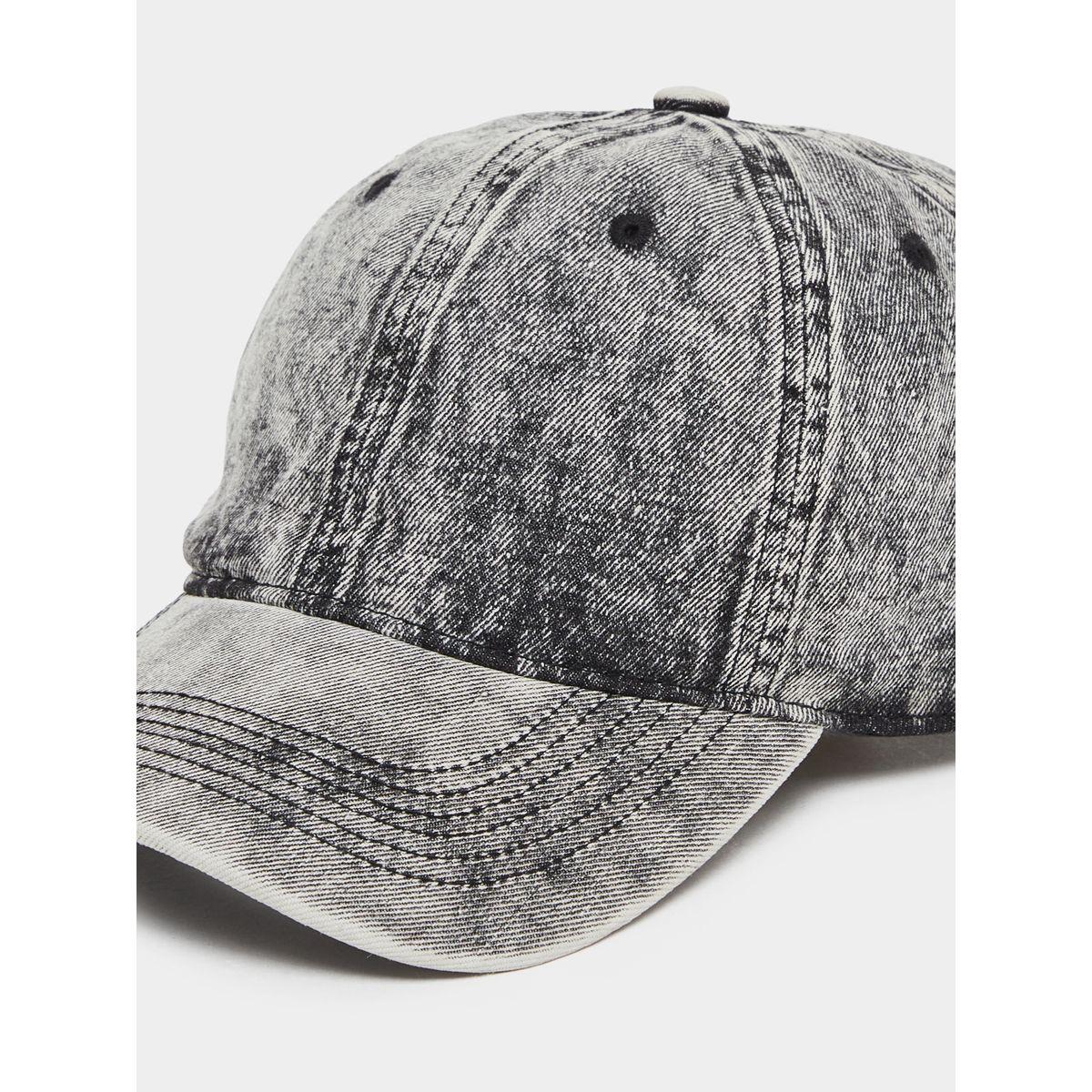 Styli Acid Wash Denim Baseball Cap-women-winterwear-capsandhats-image-7