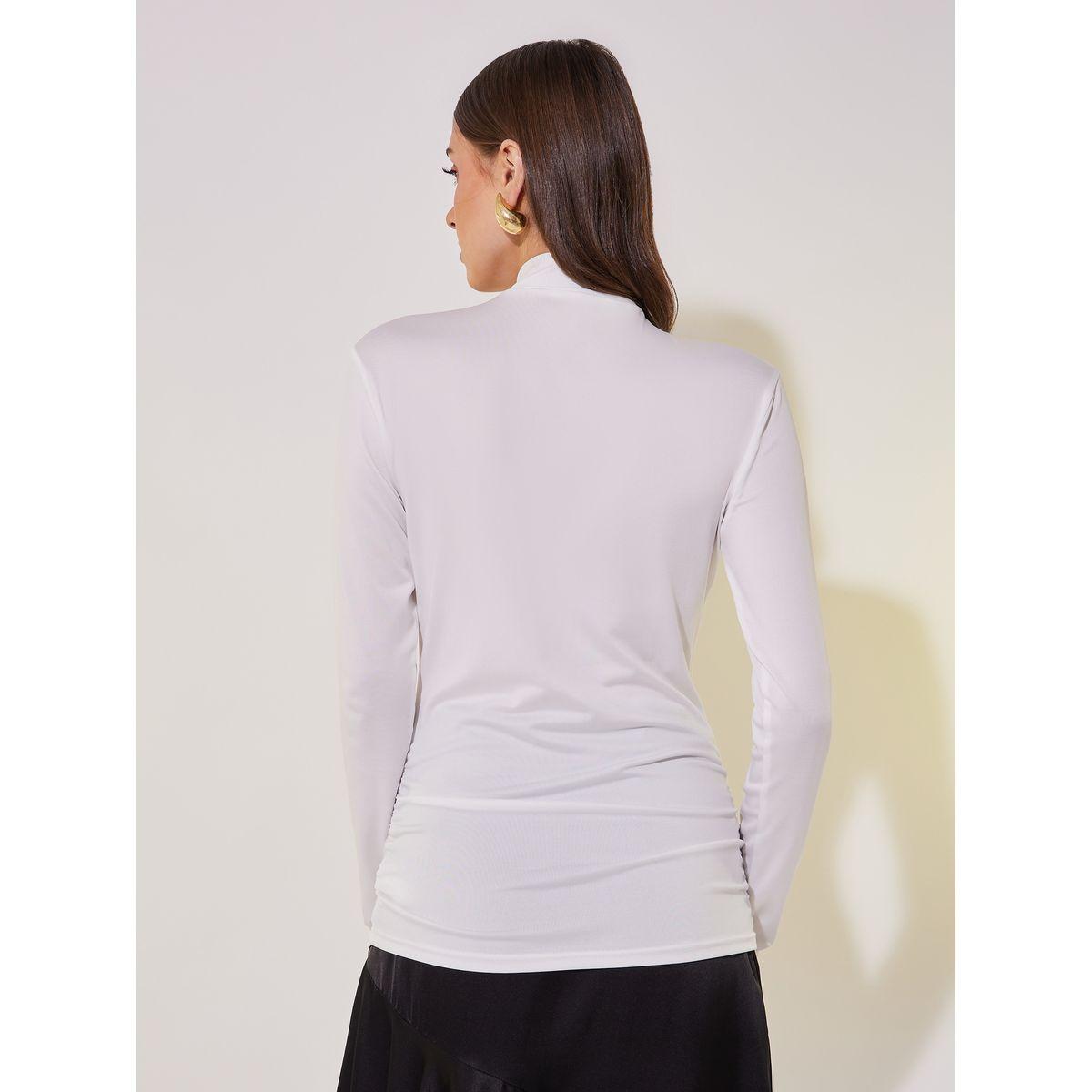 Solid Tie-Up Neck Long Sleeve Top-women-clothing-shirtsandblouses-blouses-image-7
