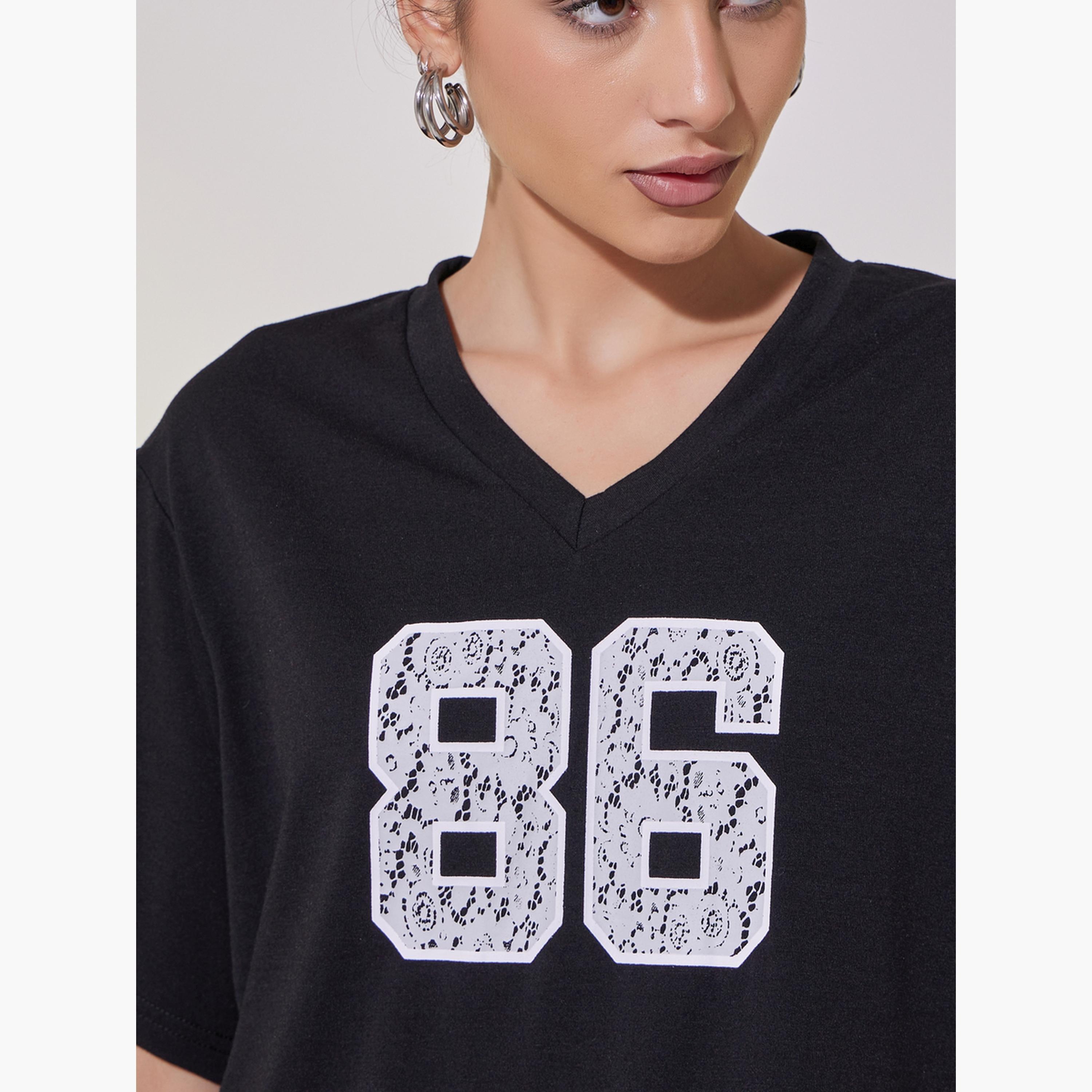Take Two Graphic Printed V Neck Relaxed Fit T-Shirt-women-clothing-tshirts-image-5