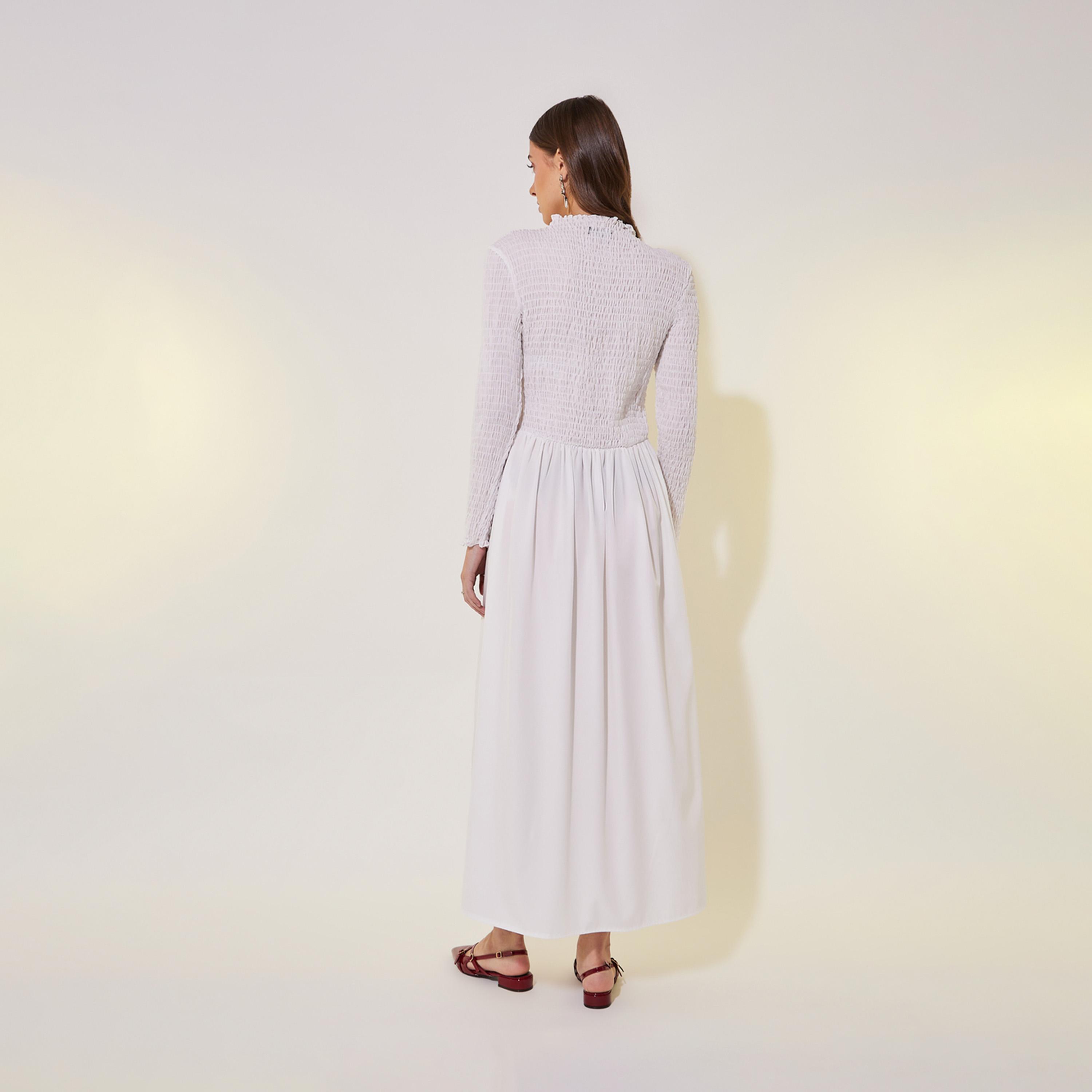 فستان طويل بأكمام طويلة وكشكش-women-clothing-dresses-image-7
