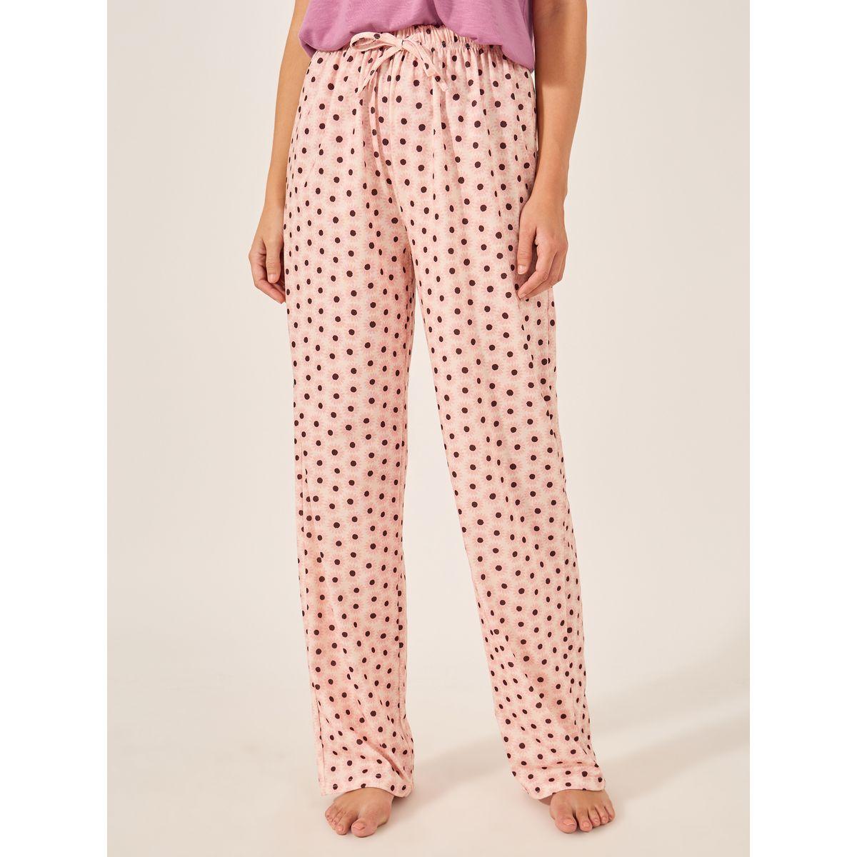 Styli Floral Printed Pajama Set with V-Neck T-Shirt-women-clothing-nightwear-pyjamas-longsets-image-6