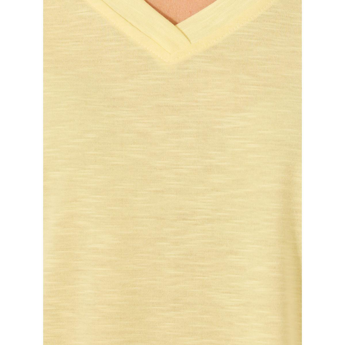 Styli V-Neck T-Shirt and Checked Cuffed Pajama Set-women-clothing-nightwear-pyjamas-longsets-image-4