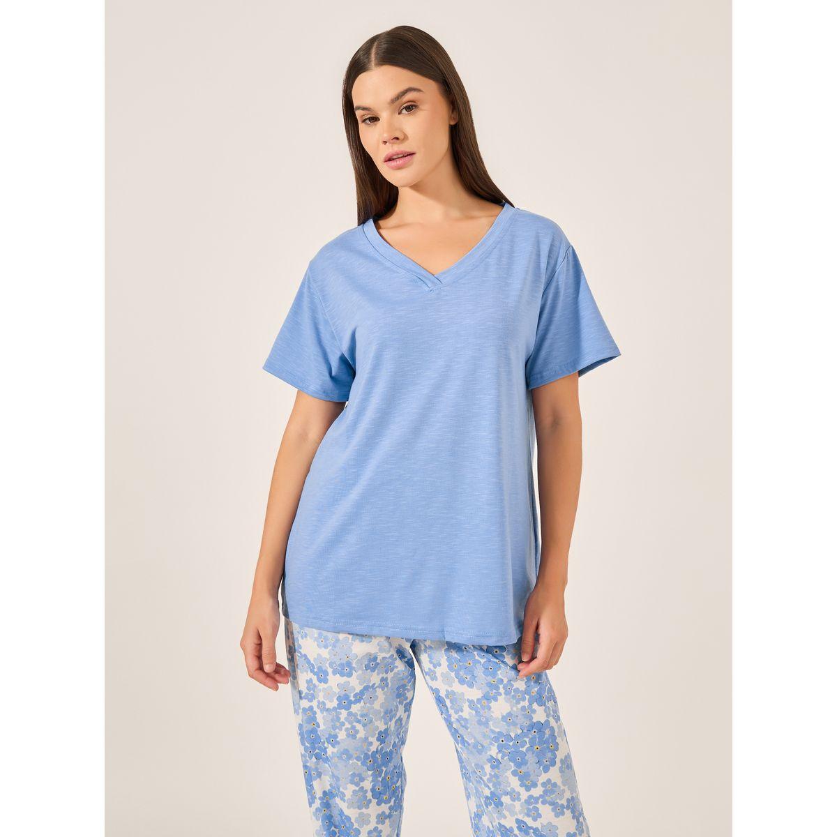 Styli Floral Cuffed Pajama Set-women-clothing-nightwear-pyjamas-longsets-image-3