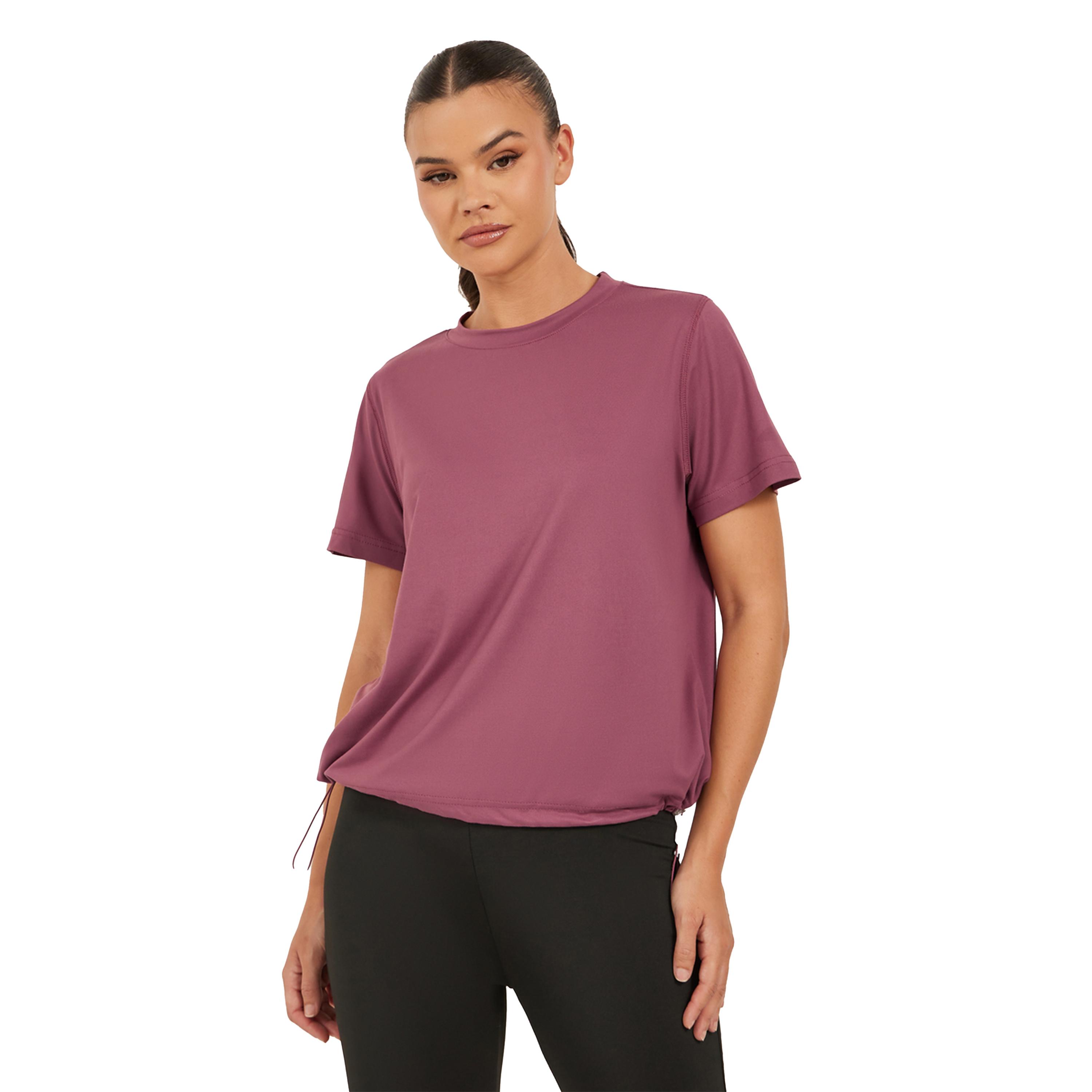 Styli Loose Fit Solid Activewear T-Shirt-sports-women-clothing-tshirtsandvests-image-1