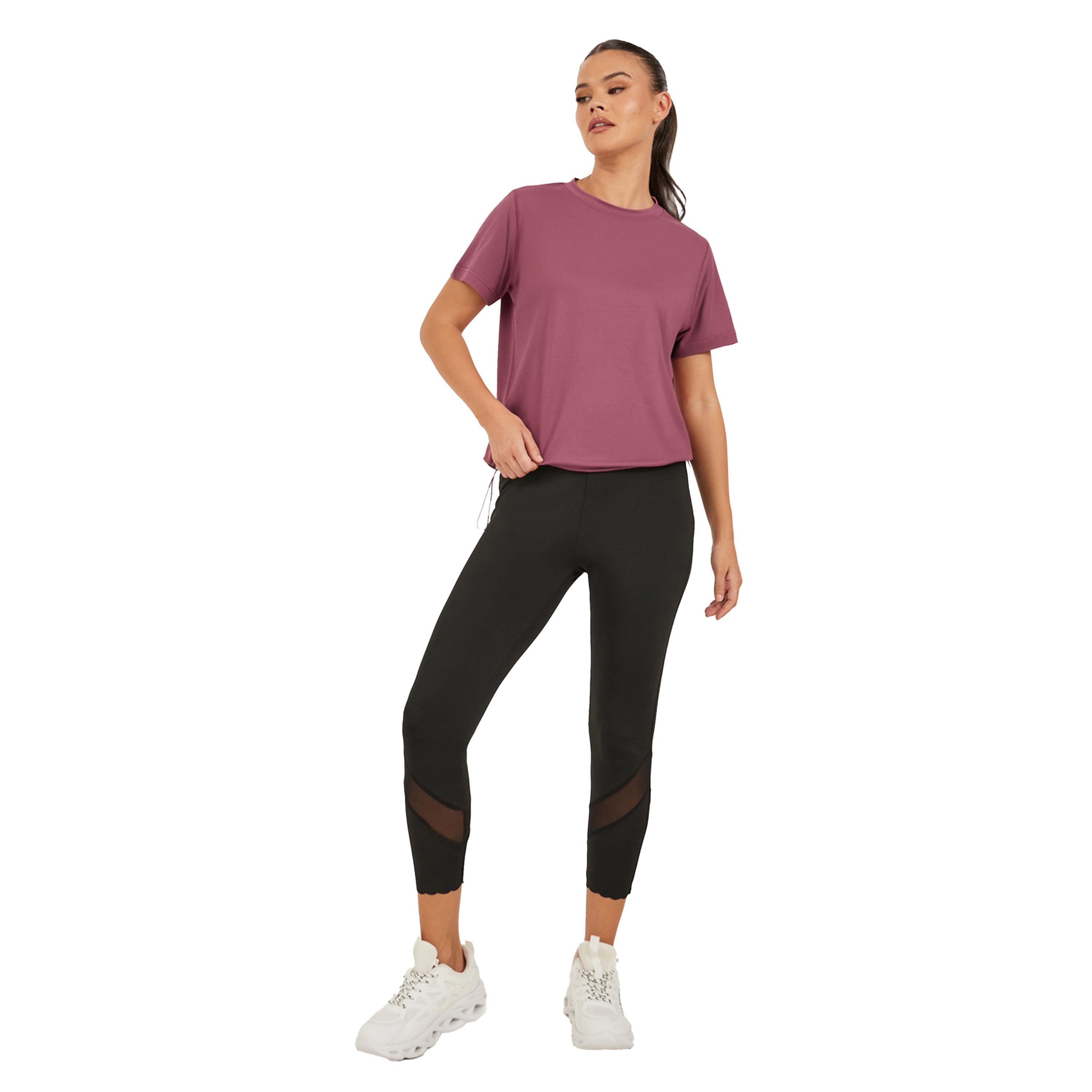 Styli Loose Fit Solid Activewear T-Shirt-sports-women-clothing-tshirtsandvests-image-2