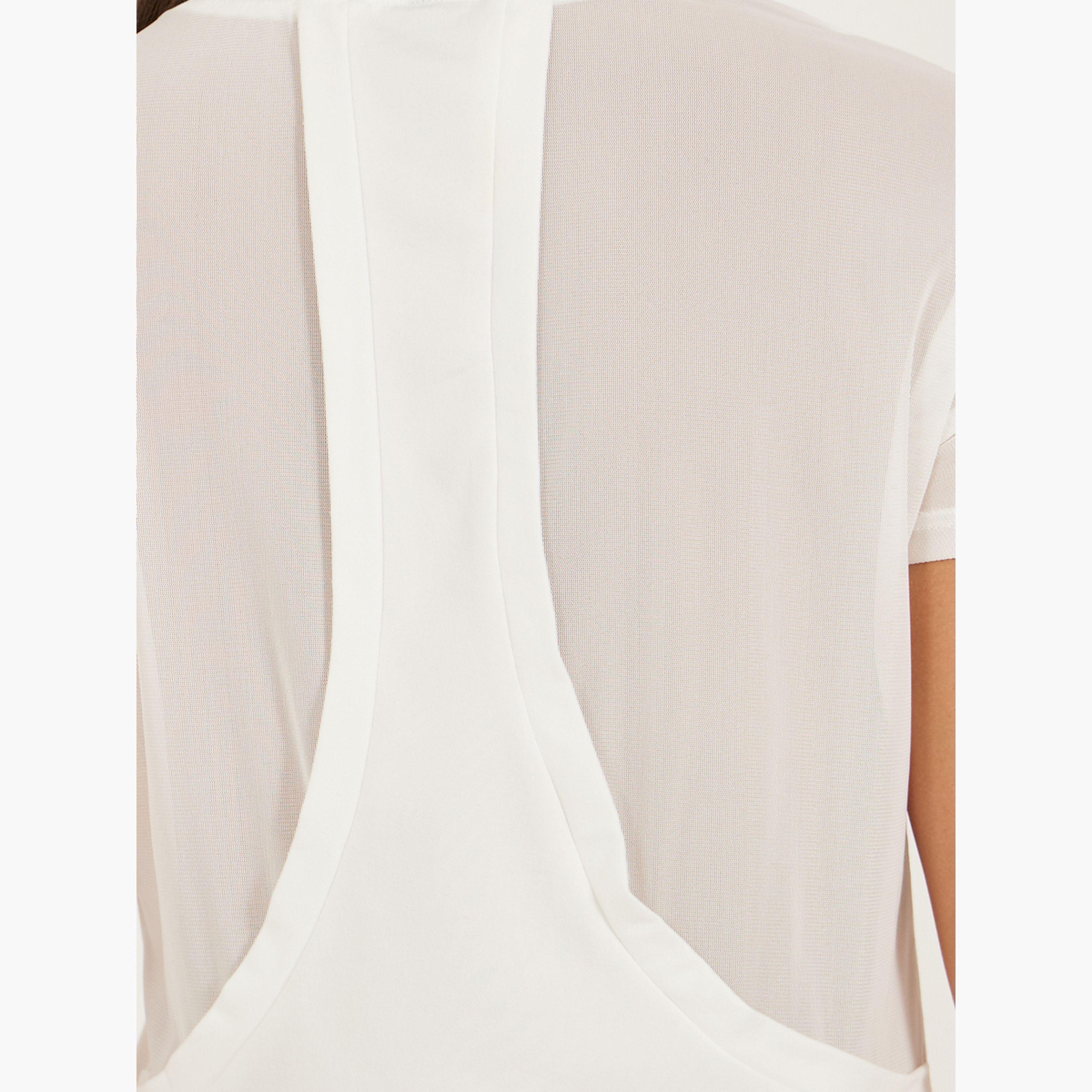 Styli White Racerback Solid Activewear T-Shirt-women-clothing-sportswearandactivewear-tshirtsandvests-image-4
