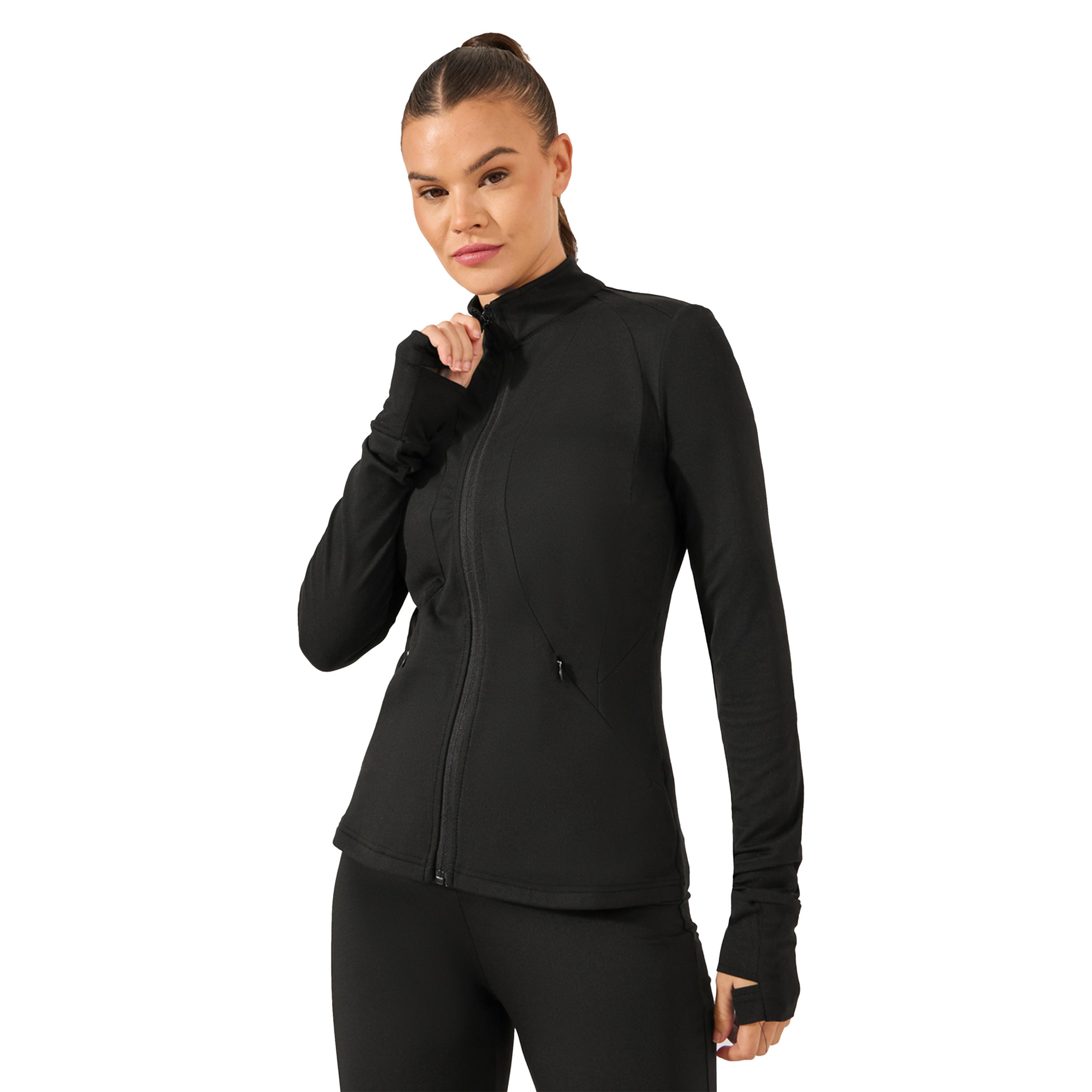 ستايلي -  جاكيت بسحاب وتفاصيل خياطة-women-clothing-sportswearandactivewear-coatsandjackets-jackets-image-1