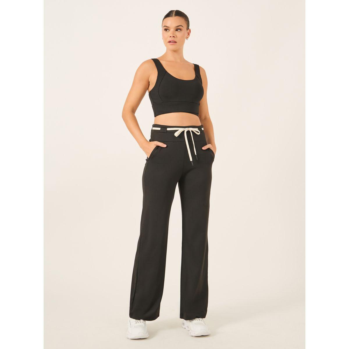 Styli Contrast Drawstring Loose Fit Straight Pants-women-clothing-sportswearandactivewear-bottoms-image-1
