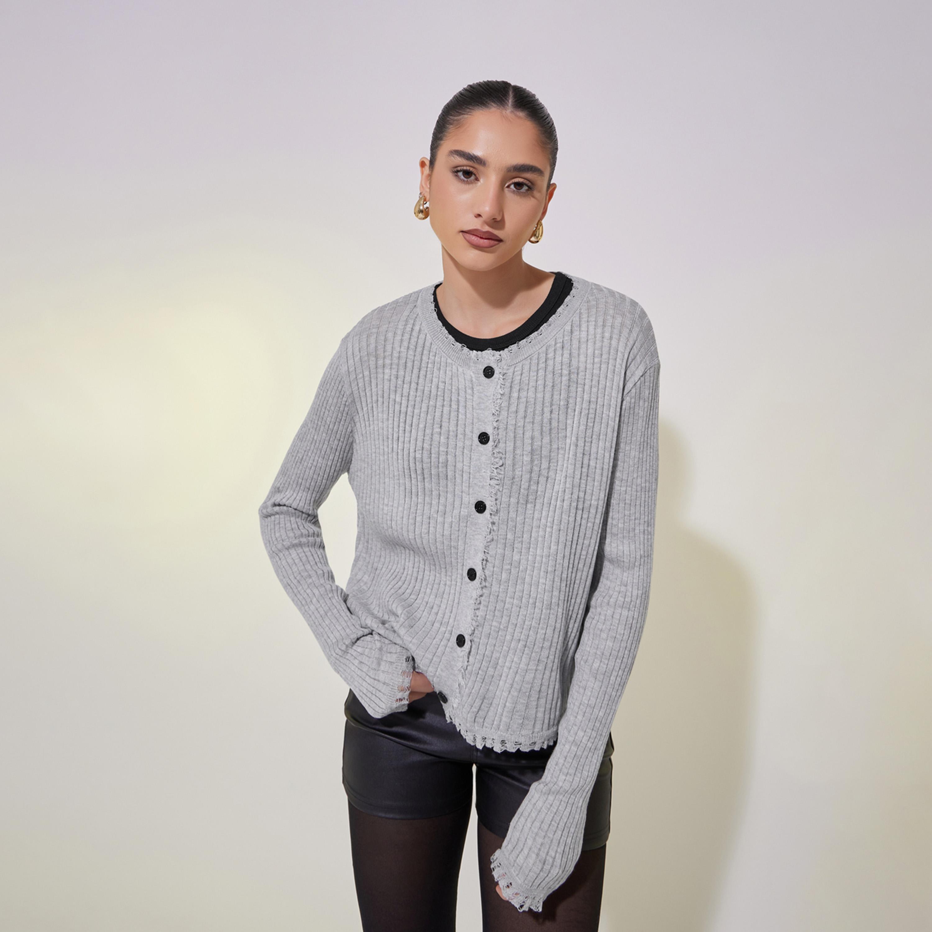 Take Two Rib Round Neck Solid Top-women-clothing-shirtsandblouses-blouses-image-1